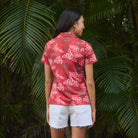 Reyn Spooner WOMEN'S LOS ANGELES ANGELS PUA PERFORMANCE POLO in RED