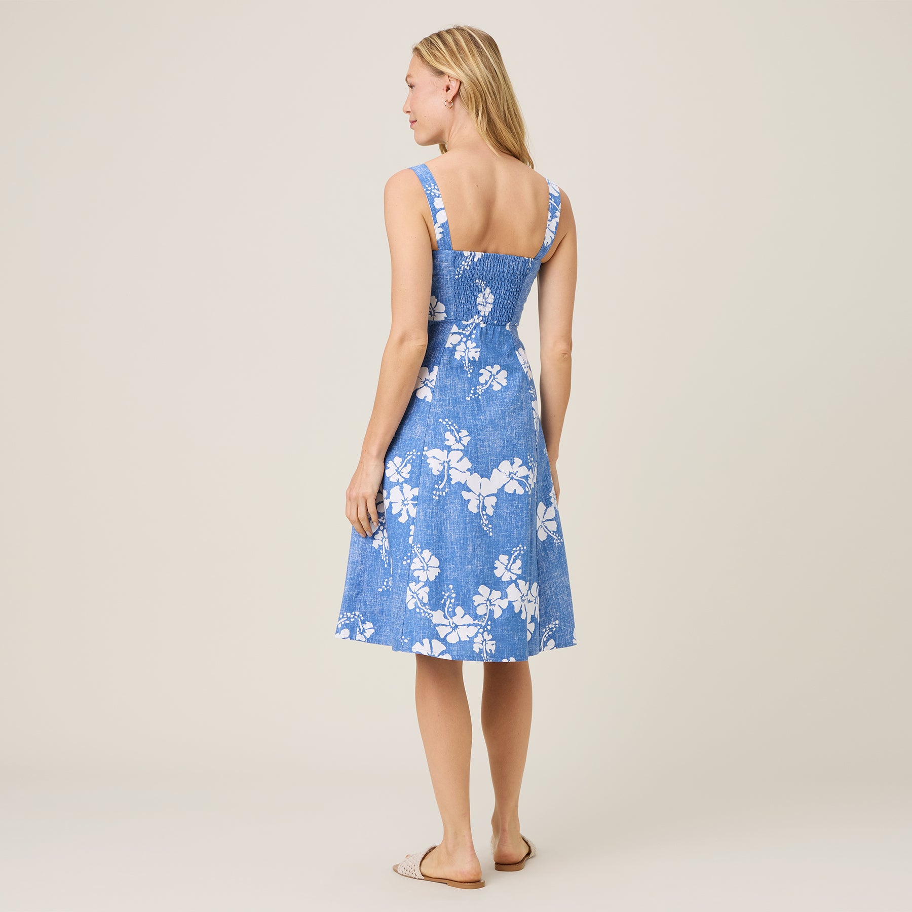 Reyn Spooner 50TH STATE FLOWER RILEY DRESS in DENIM