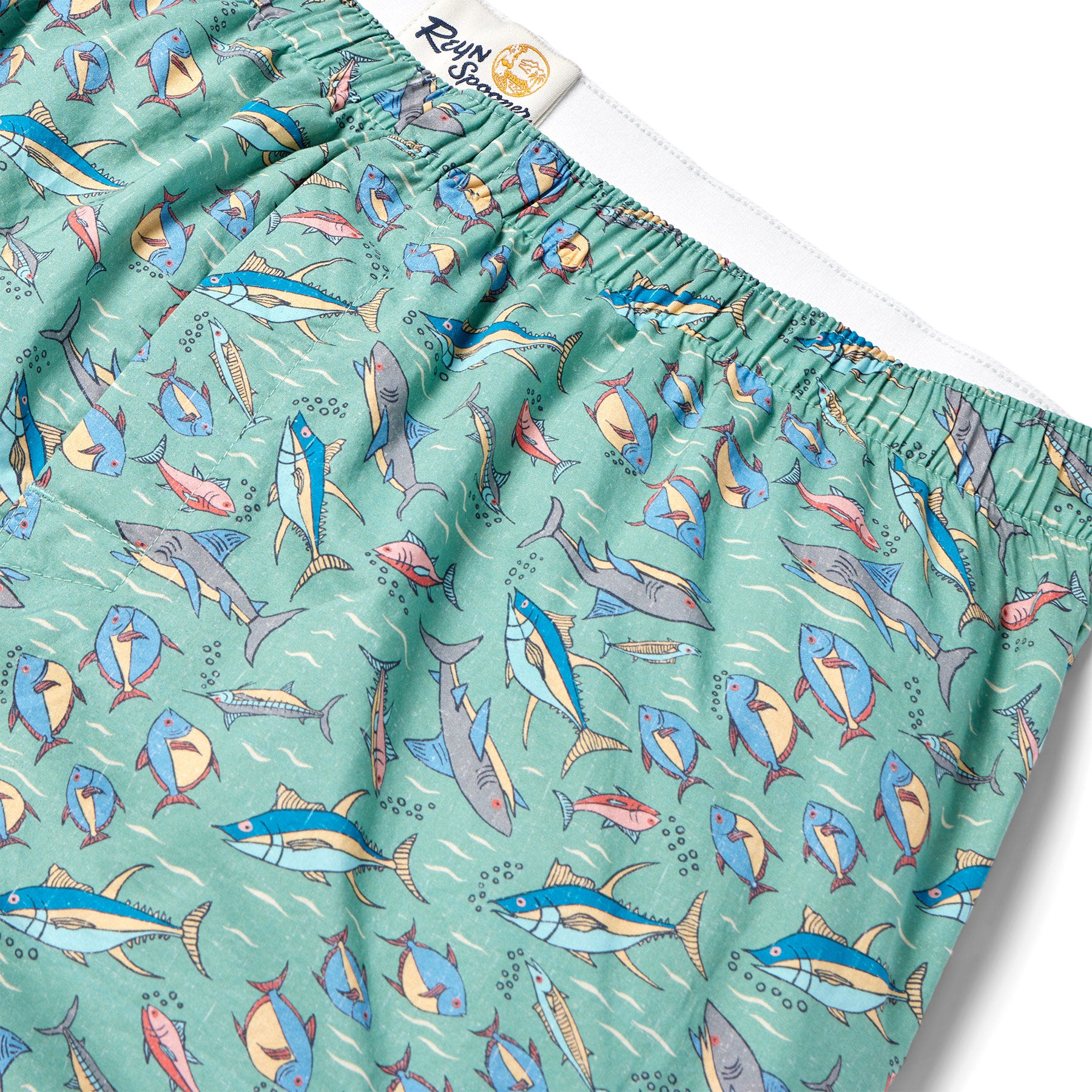 Reyn Spooner I'A WIKIWIKI BOXER in LEAF GREEN