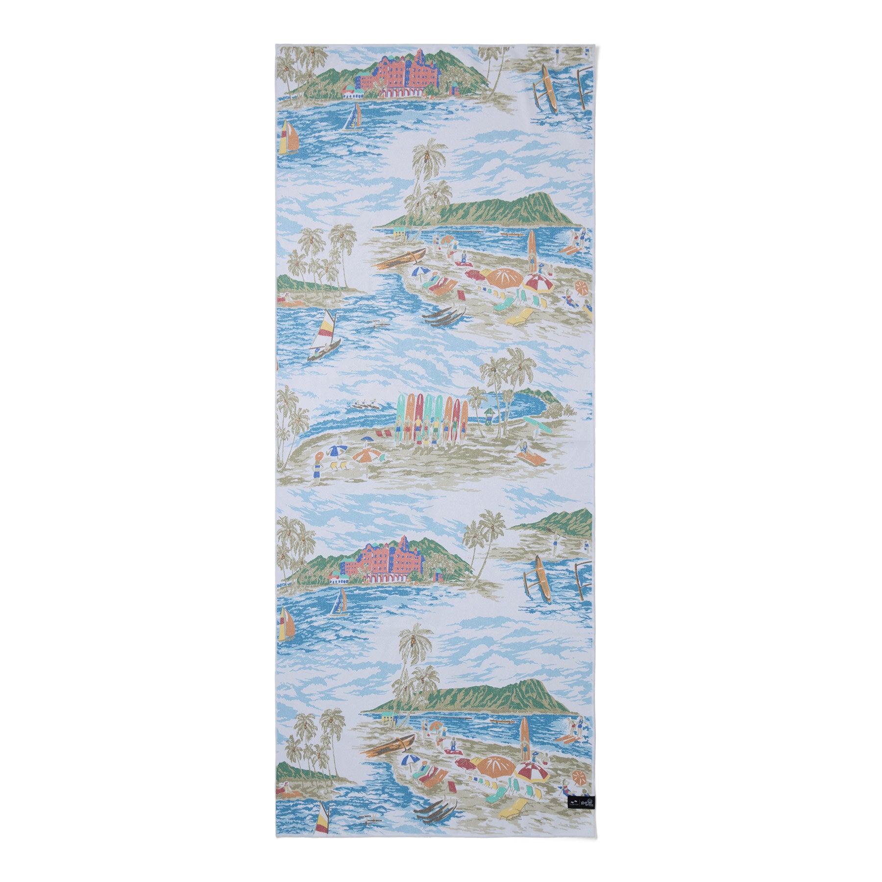 Reyn Spooner SLOWTIDE WAIKIKI NOSTALGIA TOWEL in WHITE