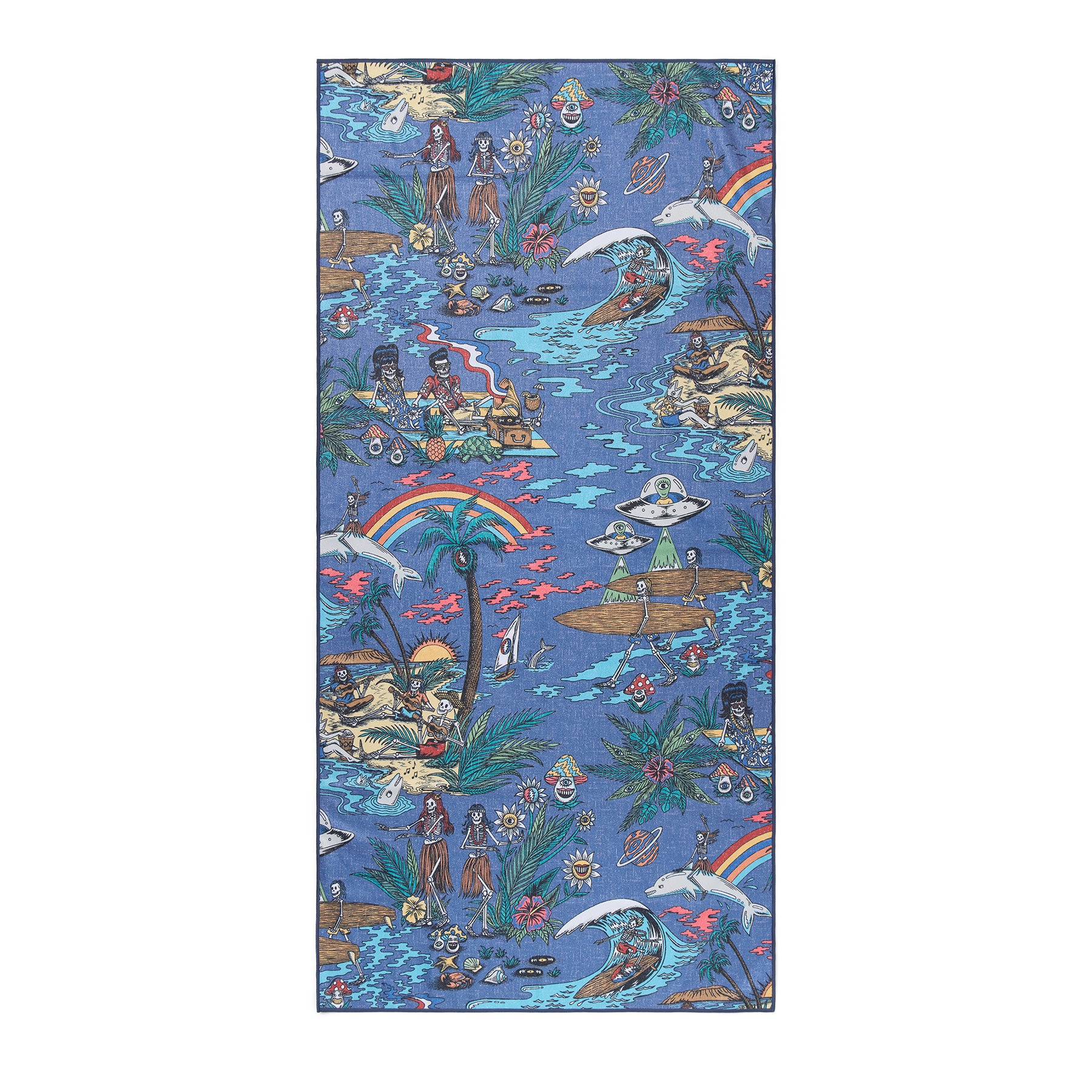 Reyn Spooner SLOWTIDE GRATEFUL DEAD "FAR OUT" TOWEL in BLUE HORIZON