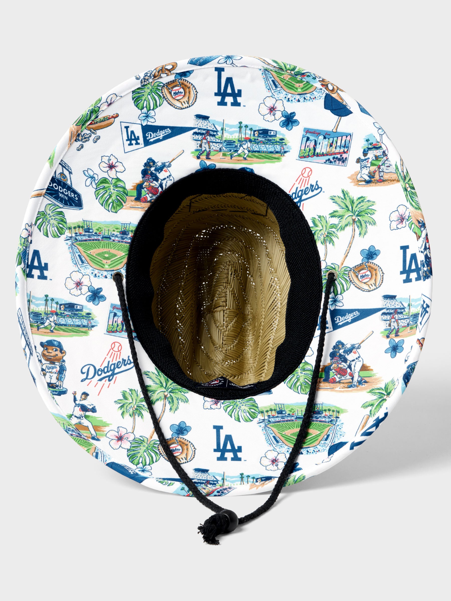Reyn Spooner MLB® LOS ANGELES DODGERS SCENIC STRAW HAT in WHITE
