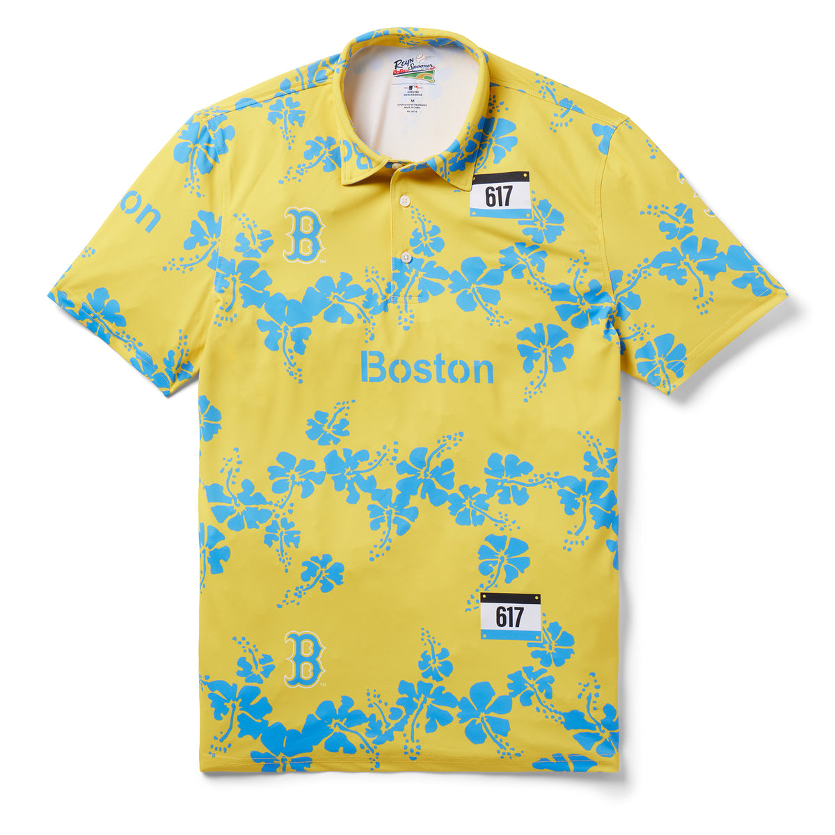 yellow boston red sox shirt