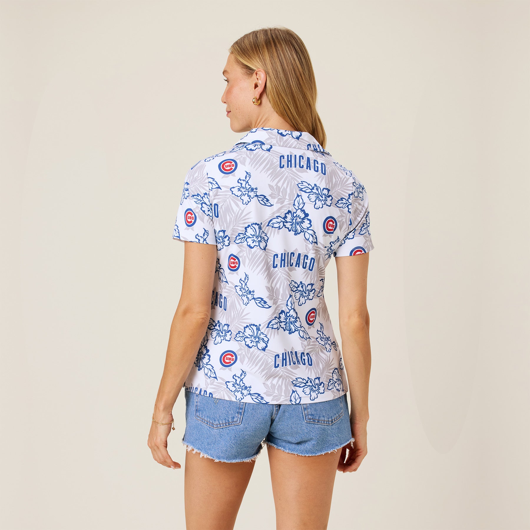 Reyn Spooner WOMEN'S CHICAGO CUBS PUA PERFORMANCE POLO in WHITE