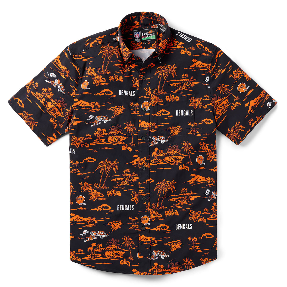 bengals dress shirt Men's J. Palmer White Cincinnati Bengals Man-In-Motion Long Sleeve Button-Up Dress Shirt