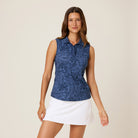 Reyn Spooner FLORAL FRAMES IVY PERFORMANCE TOP in NAVY