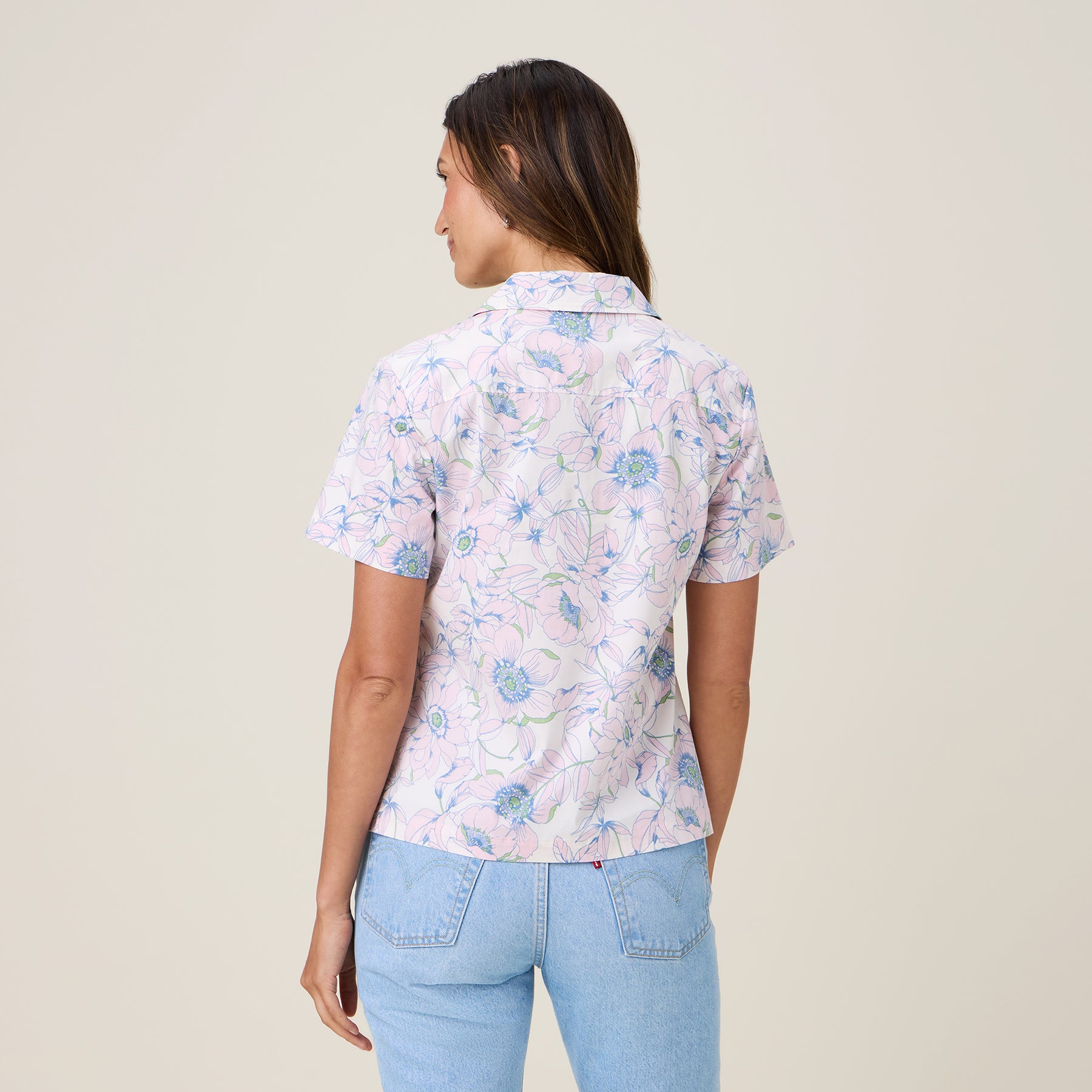 Reyn Spooner HO'OMALUHIA GARDEN FINLEY TOP in OFF WHITE