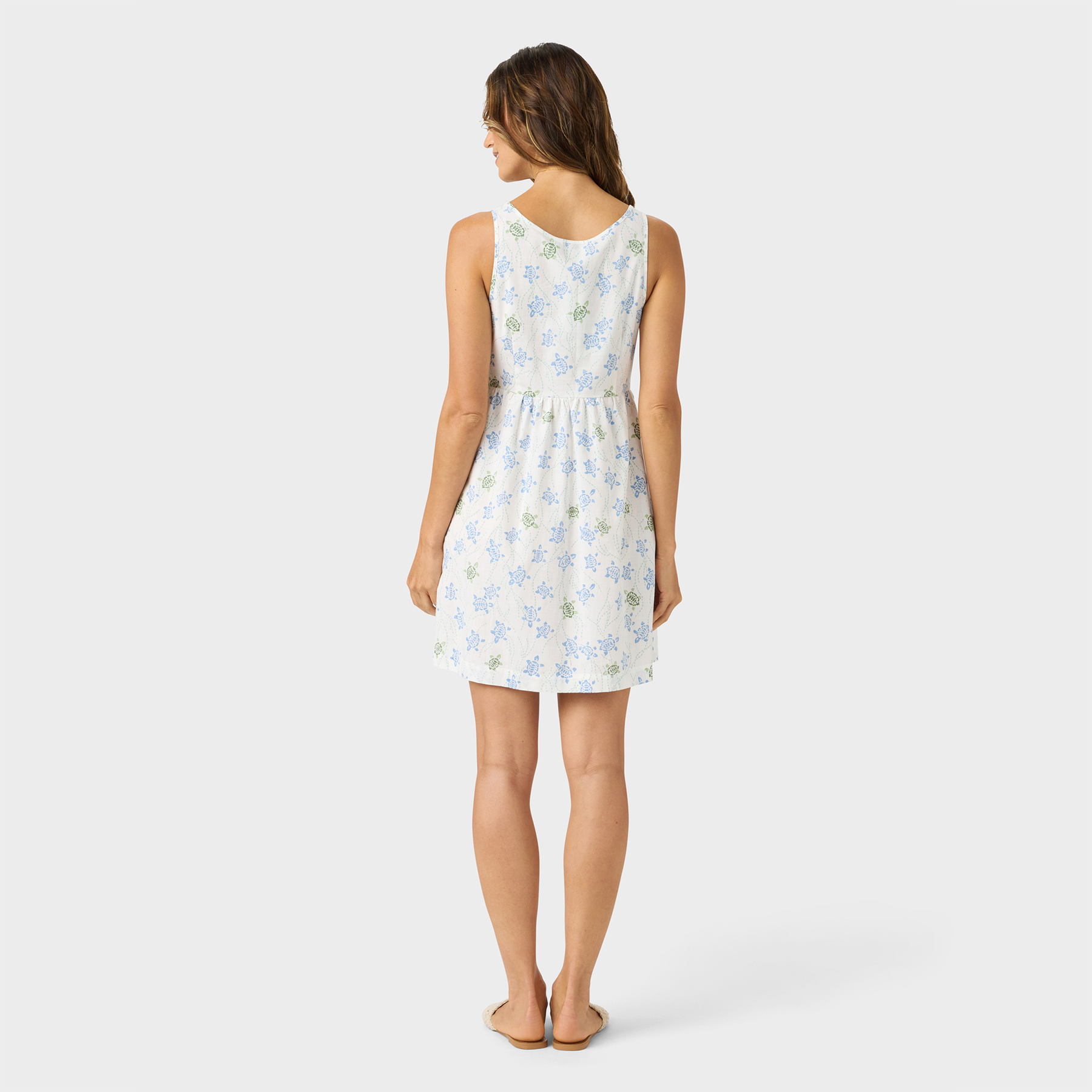 Reyn Spooner HONU HOLOHOLO ERIN DRESS in WHITE