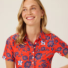 Reyn Spooner WOMEN'S HOUSTON ASTROS PUA PERFORMANCE POLO in ORANGE