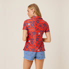 Reyn Spooner WOMEN'S HOUSTON ASTROS PUA PERFORMANCE POLO in ORANGE