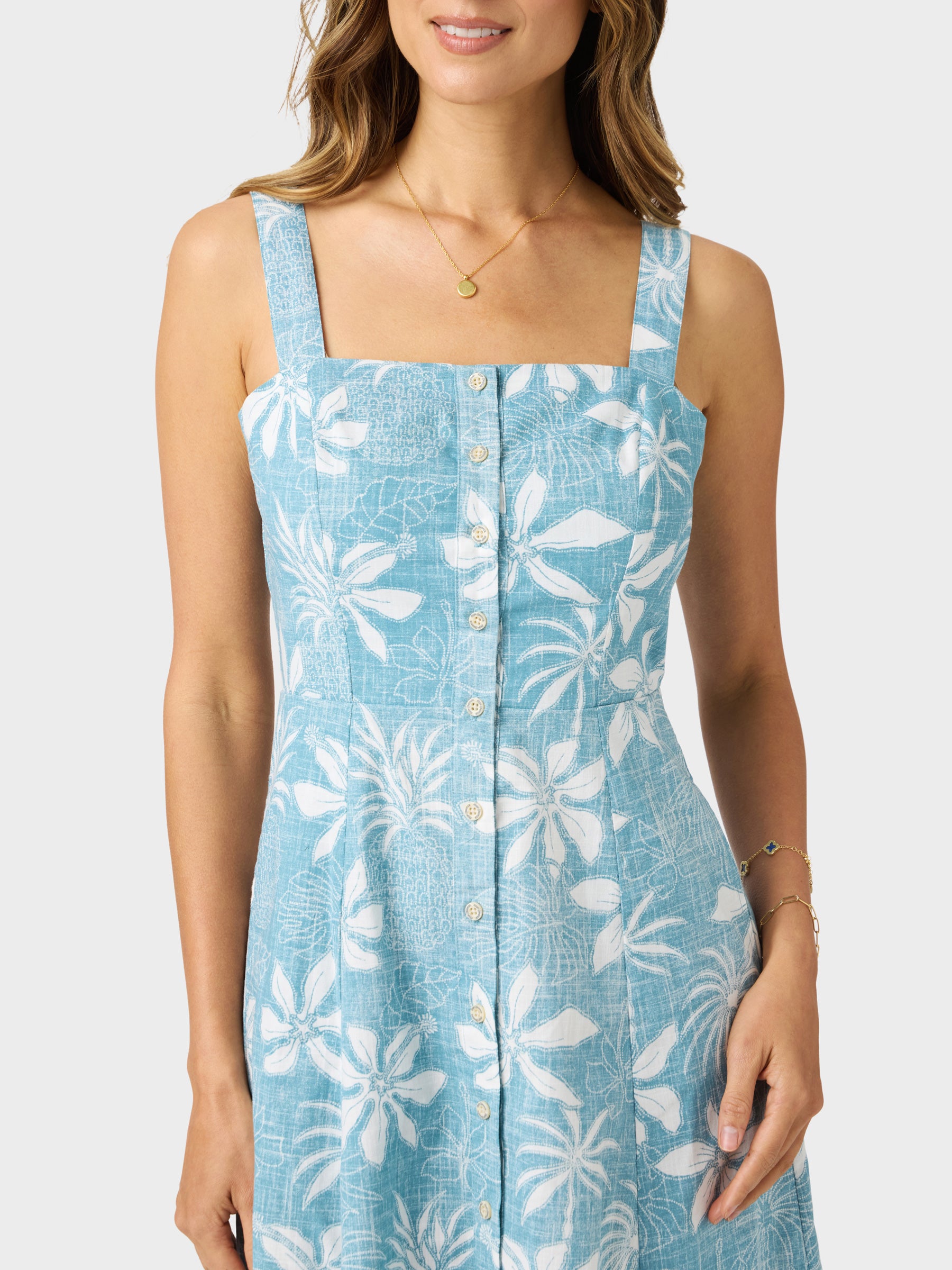 Reyn Spooner ISLAND DAZE RILEY DRESS in ADRIATIC BLUE