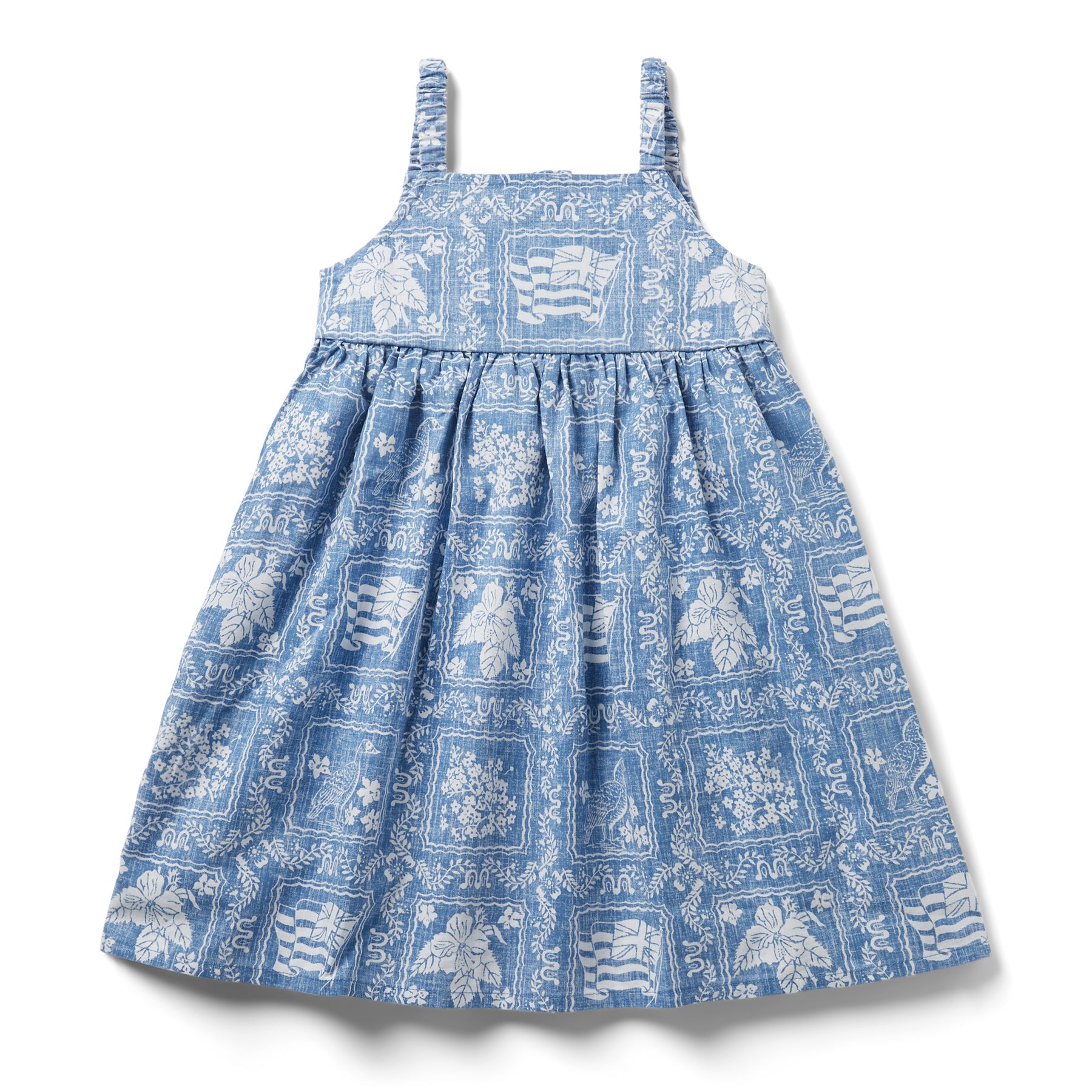 Reyn Spooner LAHAINA SAILOR LILY GIRLS SUNDRESS in DENIM