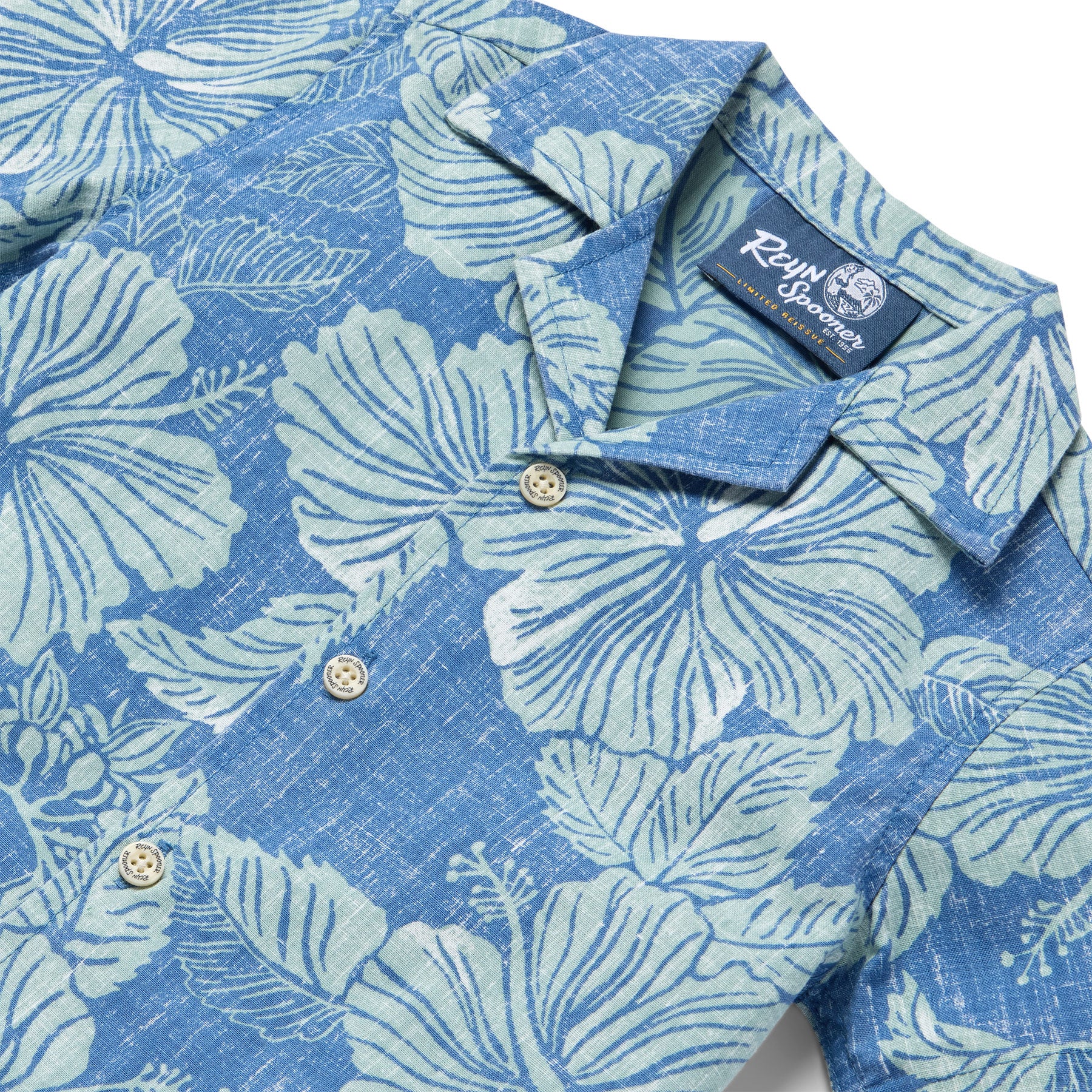 Reyn Spooner ALOHA BISCUS TODDLER CABANA SET in BLUE HORIZON