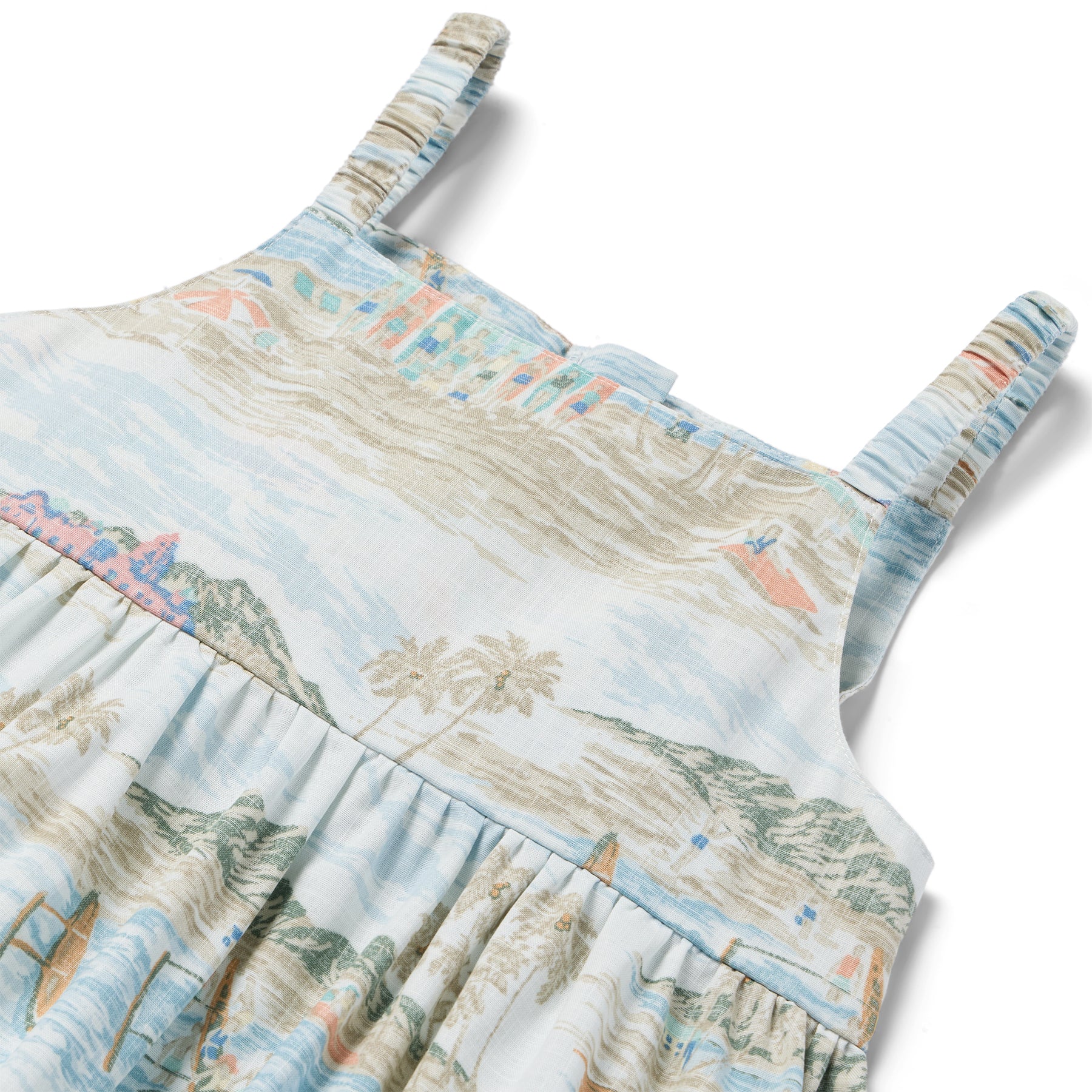 Reyn Spooner WAIKIKI NOSTALGIA LILY GIRLS SUNDRESS in OCEAN