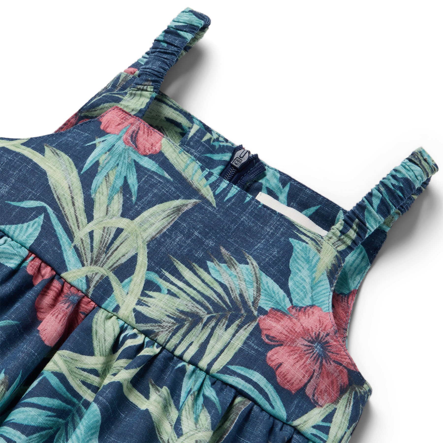 Reyn Spooner PALM FLORAL LILY GIRLS SUNDRESS in NAVY