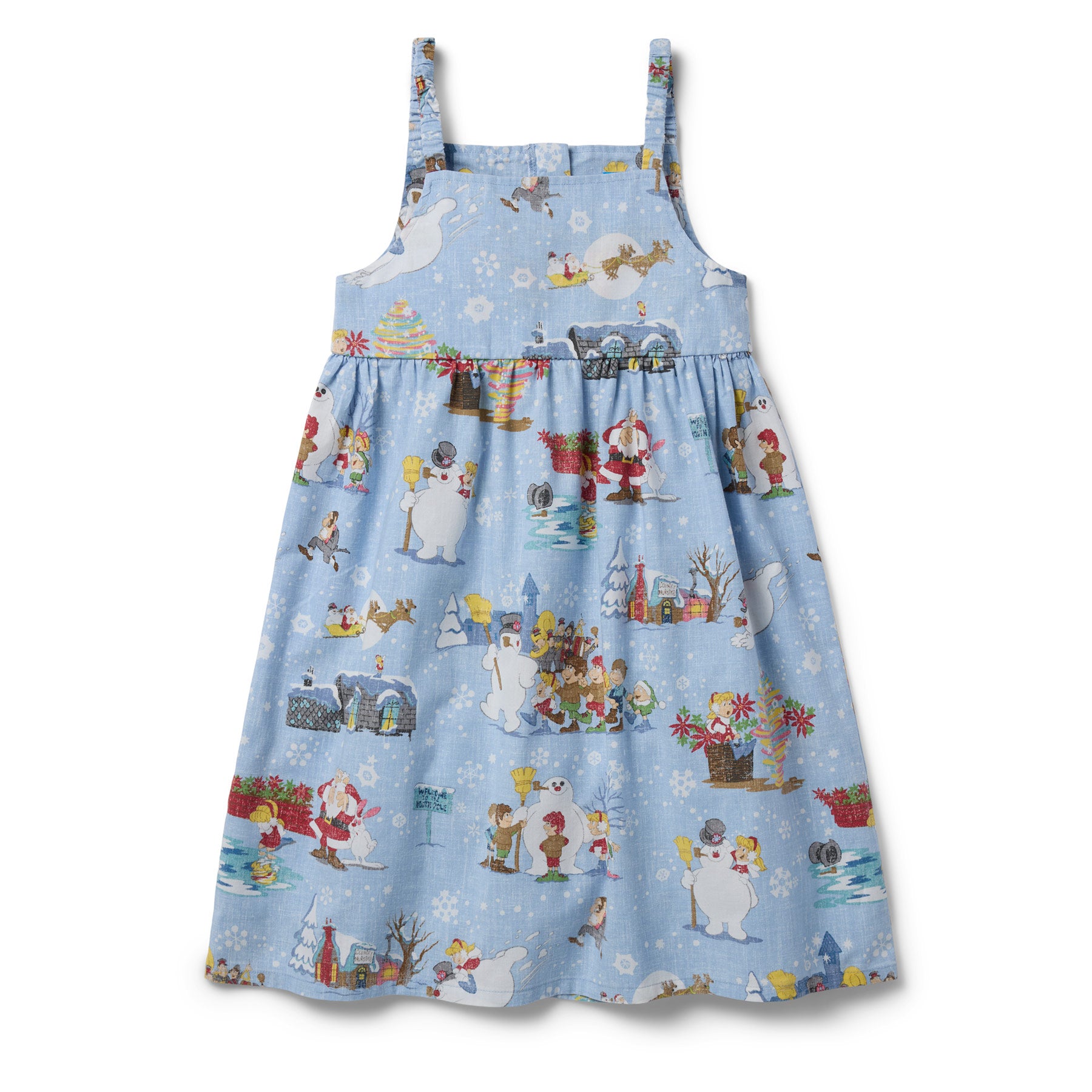 Reyn Spooner FROSTY THE SNOWMAN™ LILY GIRLS SUNDRESS in ARCTIC ICE