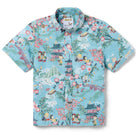 Reyn Spooner PEANUTS IN JAPAN YOUTH SHIRT in AQUA