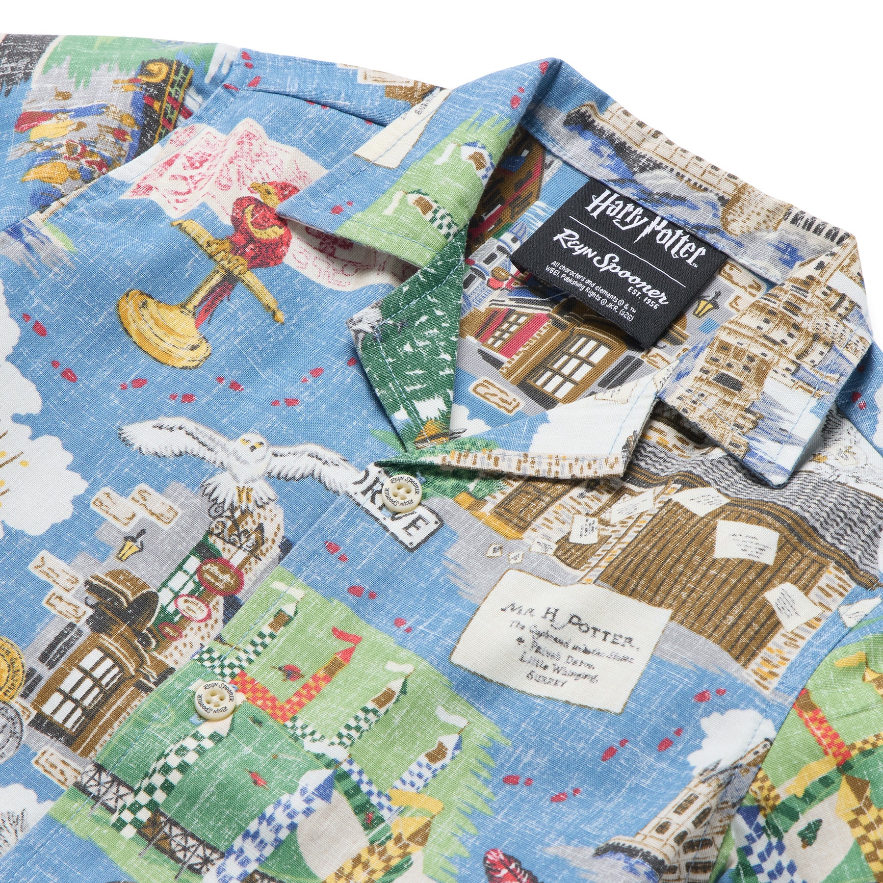 Reyn Spooner HARRY POTTER: HOGWARTS MAGICAL JOURNEY TODDLER CABANA SET in CAPTAIN'S BLUE