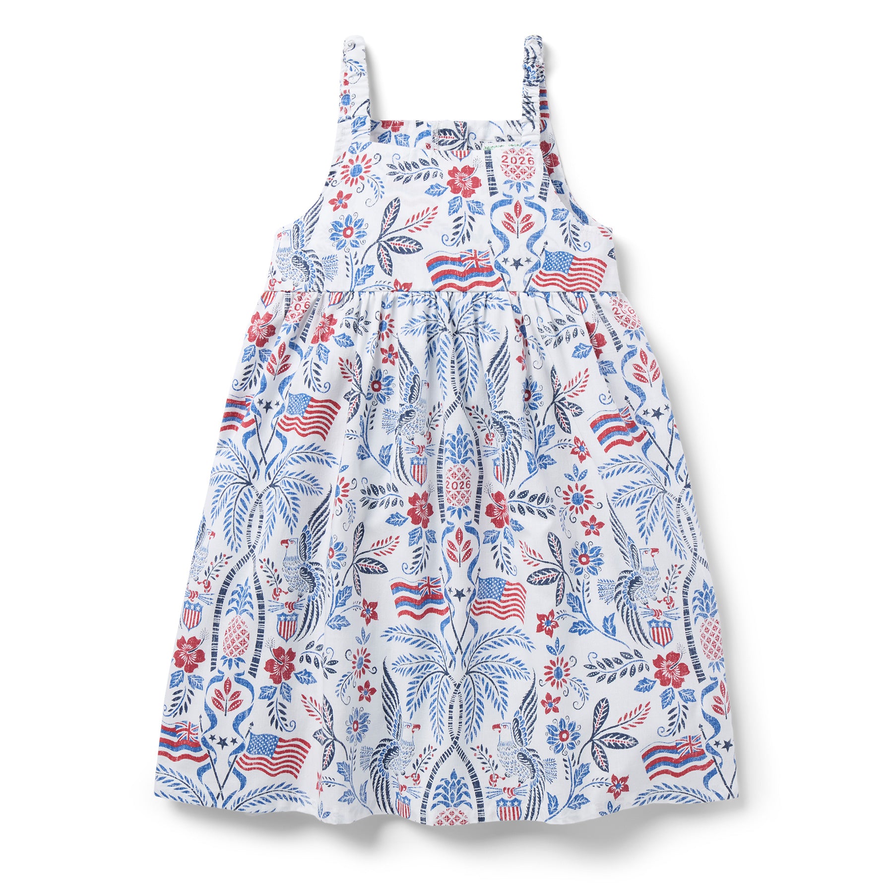 Reyn Spooner SUMMER COMMEMORATIVE 2026 LILY GIRLS SUNDRESS in WHITE