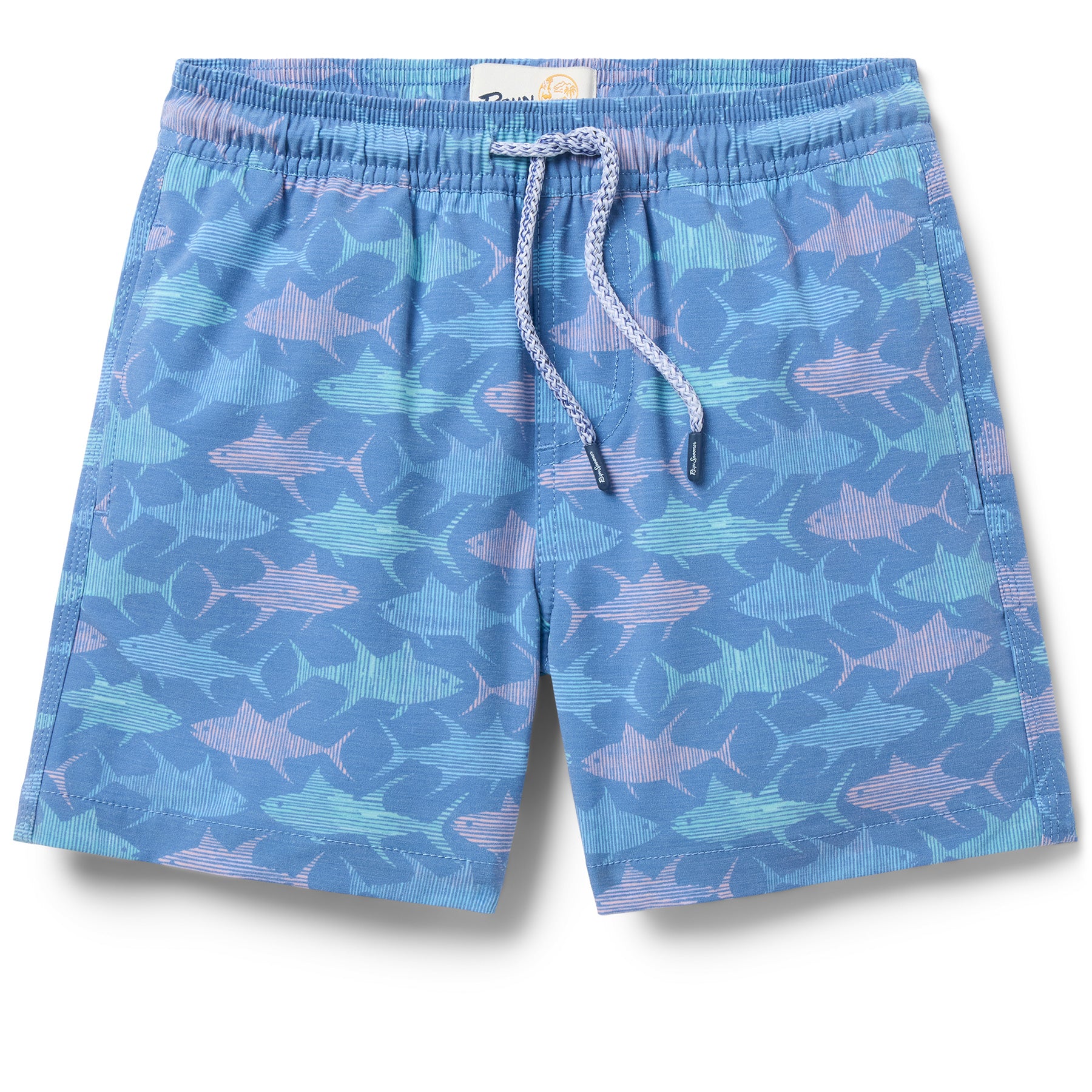 Reyn Spooner AHI KIDS ECO SWIM SHORTS in BLUE