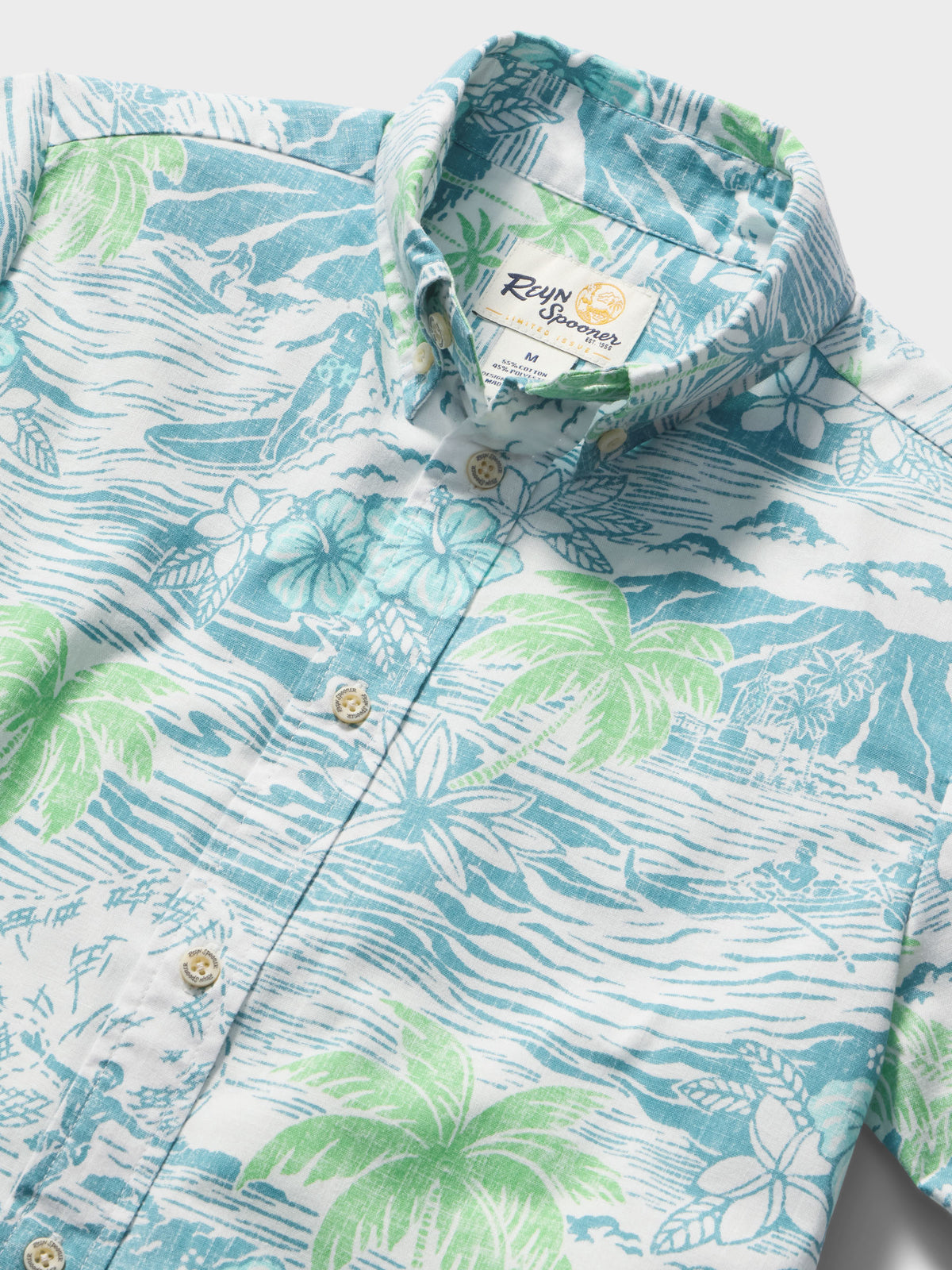 Reyn Spooner PARADISE FOUND YOUTH SHIRT in ADRIATIC BLUE