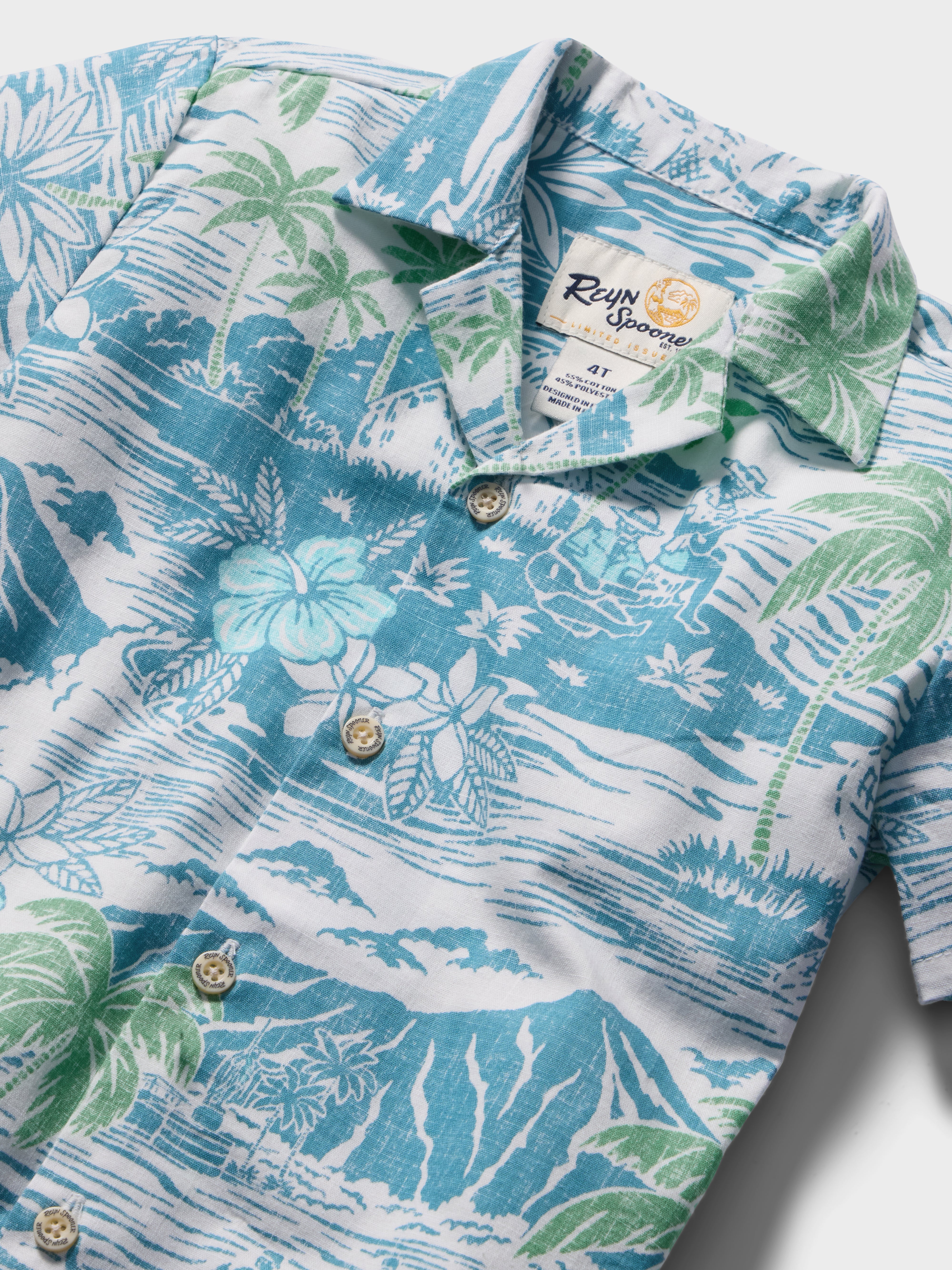 Reyn Spooner PARADISE FOUND TODDLER CABANA SET in ADRIATIC BLUE
