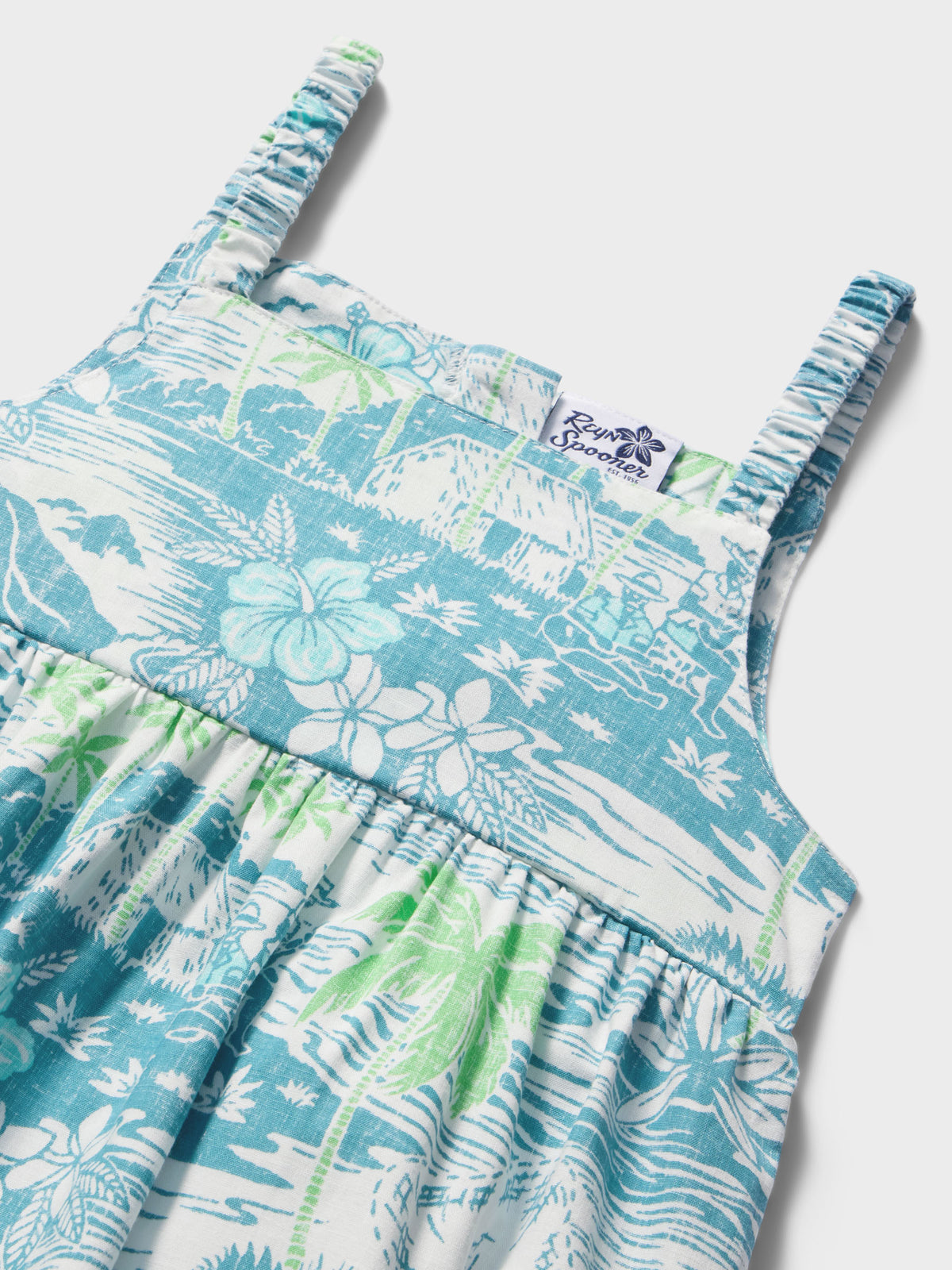 Reyn Spooner PARADISE FOUND LILY GIRLS SUNDRESS in ADRIATIC BLUE