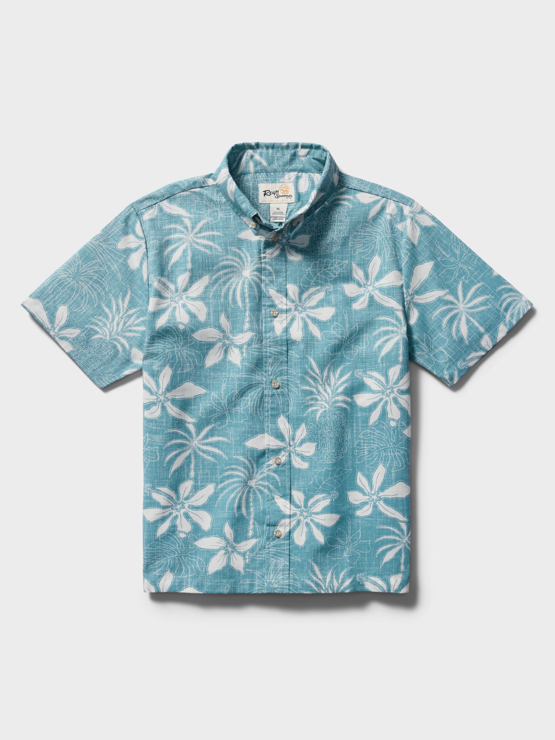 Reyn Spooner ISLAND DAZE YOUTH SHIRT in ADRIATIC BLUE