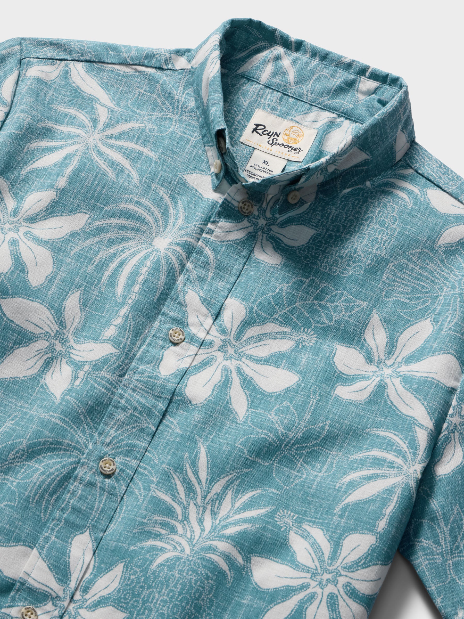 Reyn Spooner ISLAND DAZE YOUTH SHIRT in ADRIATIC BLUE