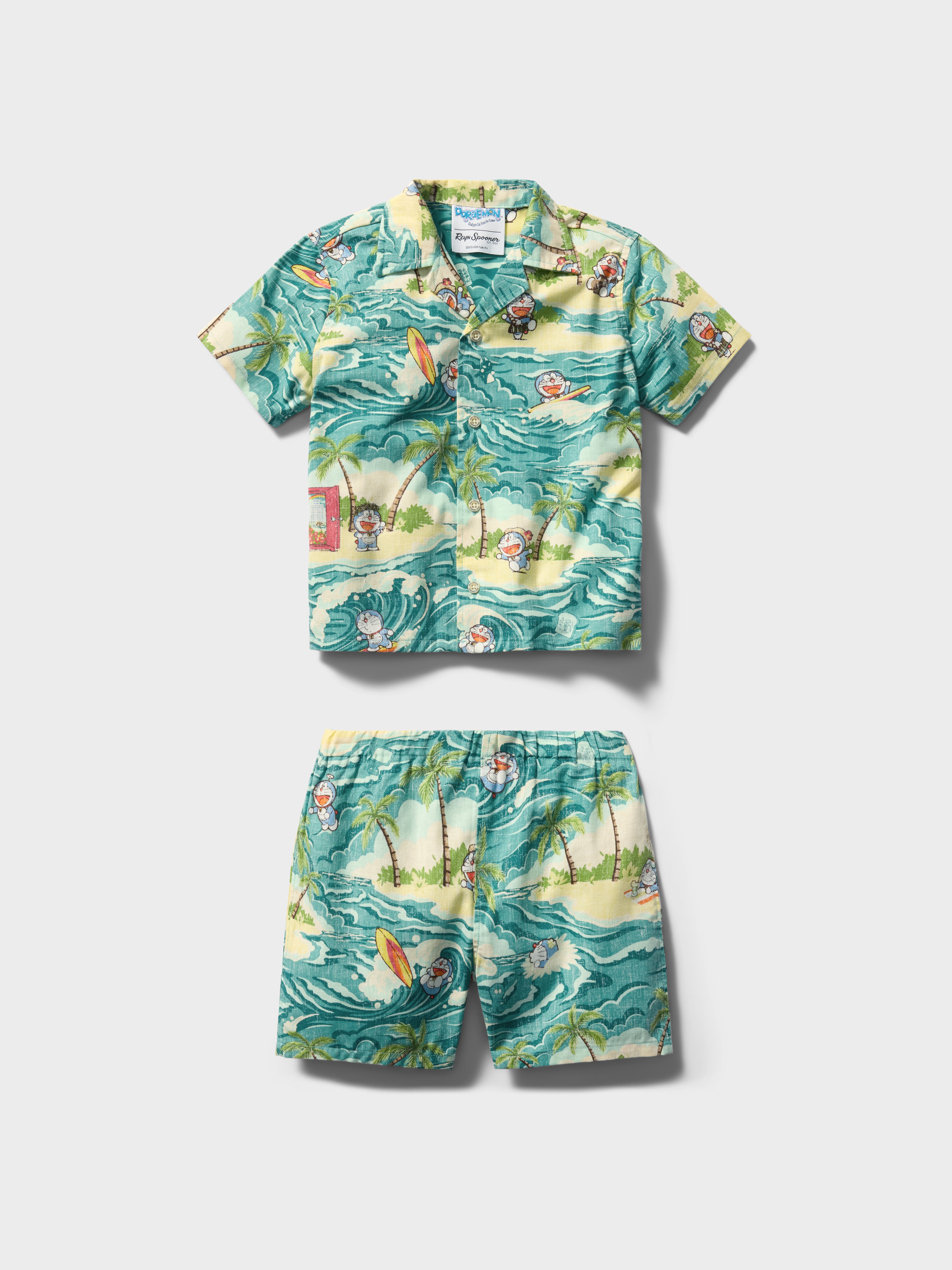 ALOHA DORAEMON TODDLER CABANA SET | Reyn Spooner