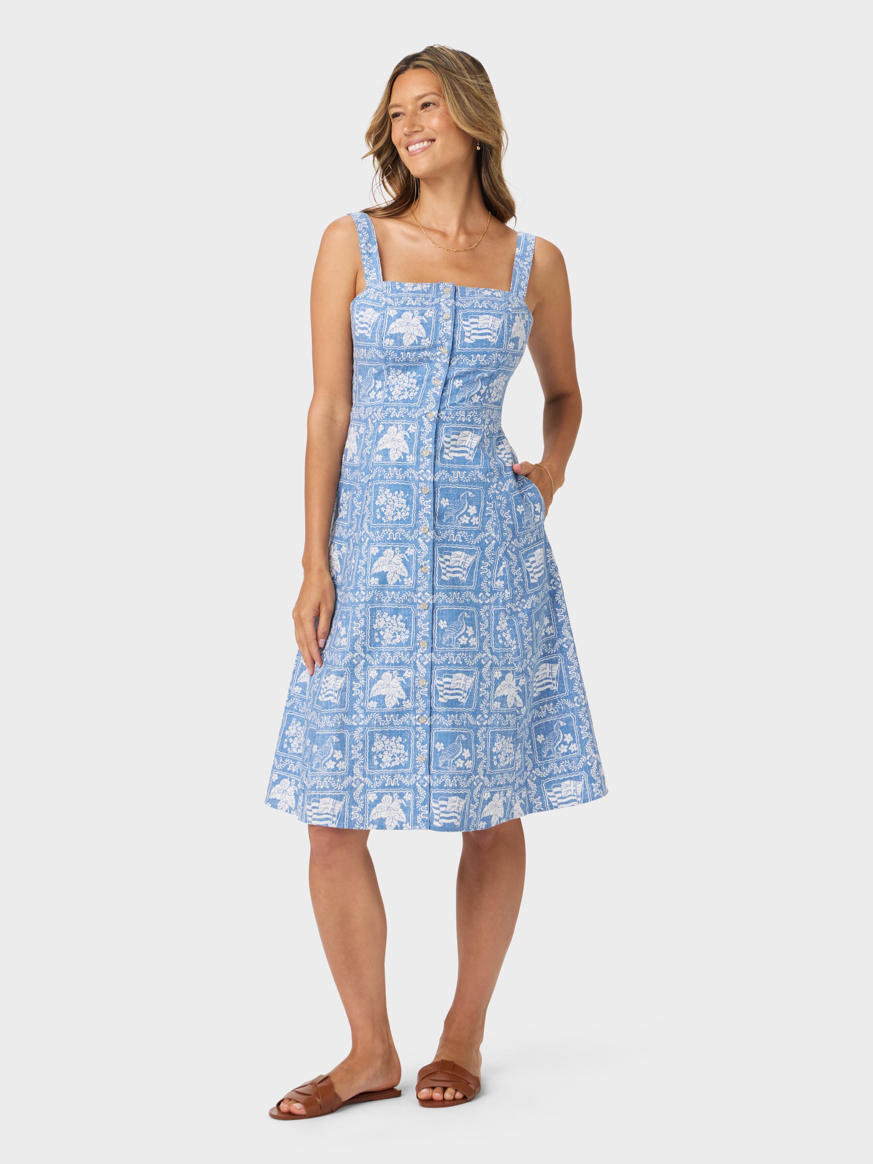 Reyn Spooner WOMEN'S LAHAINA SAILOR RILEY DRESS in DENIM
