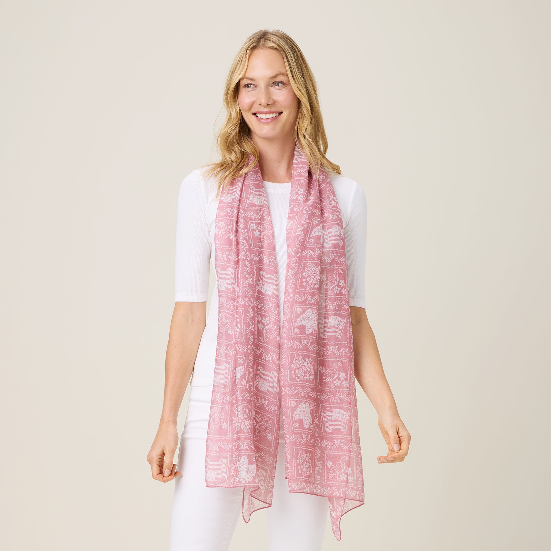 Reyn Spooner LAHAINA SAILOR SCARF in BLUSH