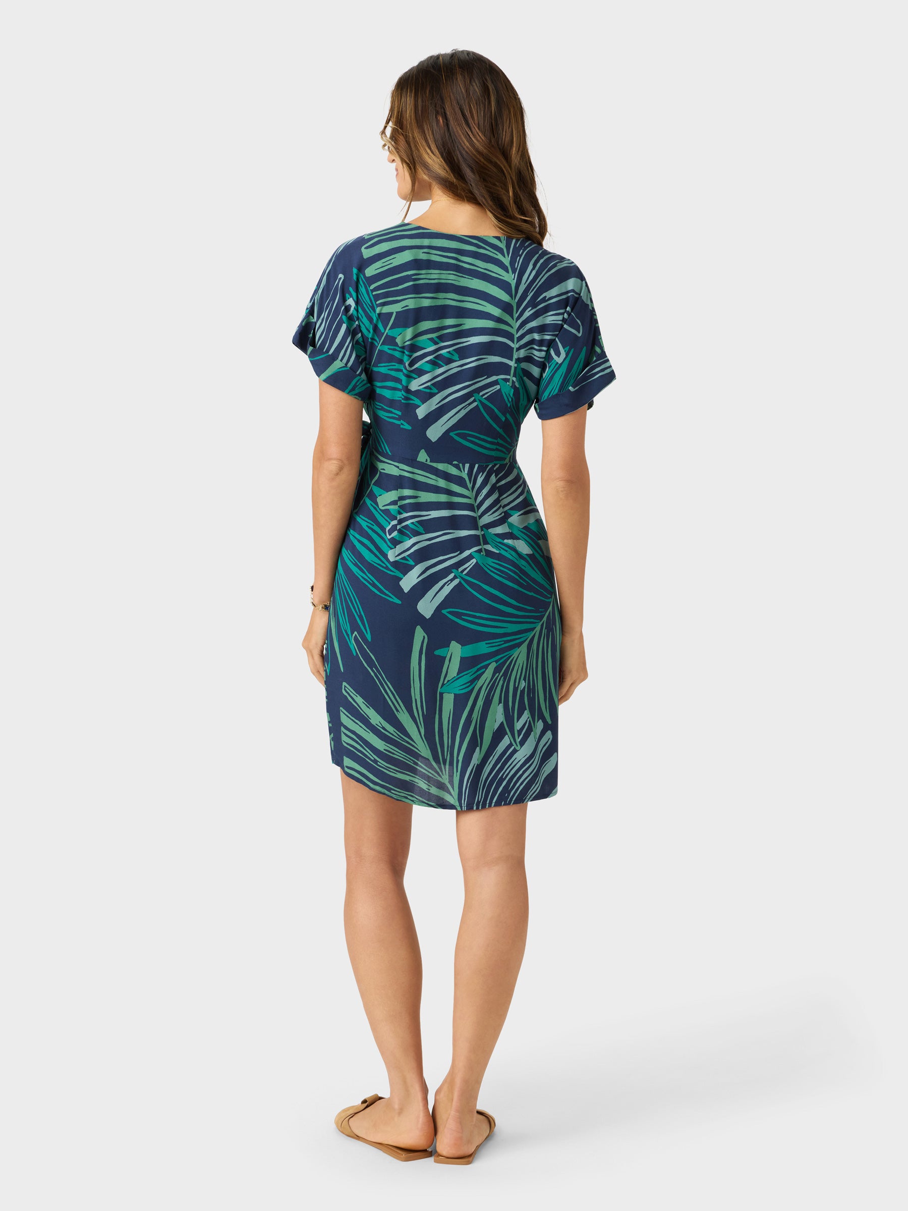 Reyn Spooner LOULOU FRONDS SOL DRESS in NAVY