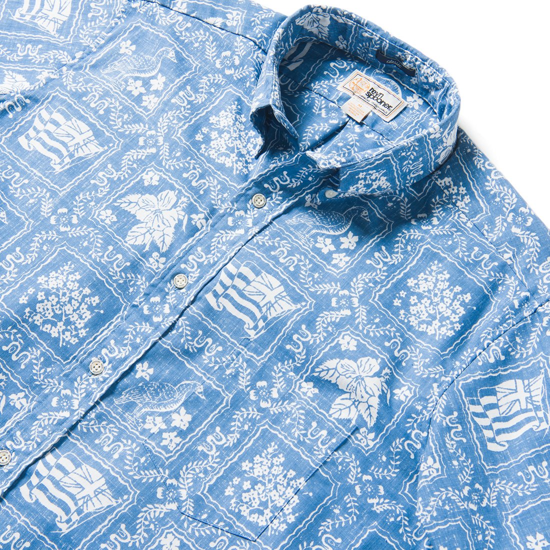 Reyn Spooner LAHAINA SAILOR ARCHIVE CLASSIC BUTTON FRONT in DENIM