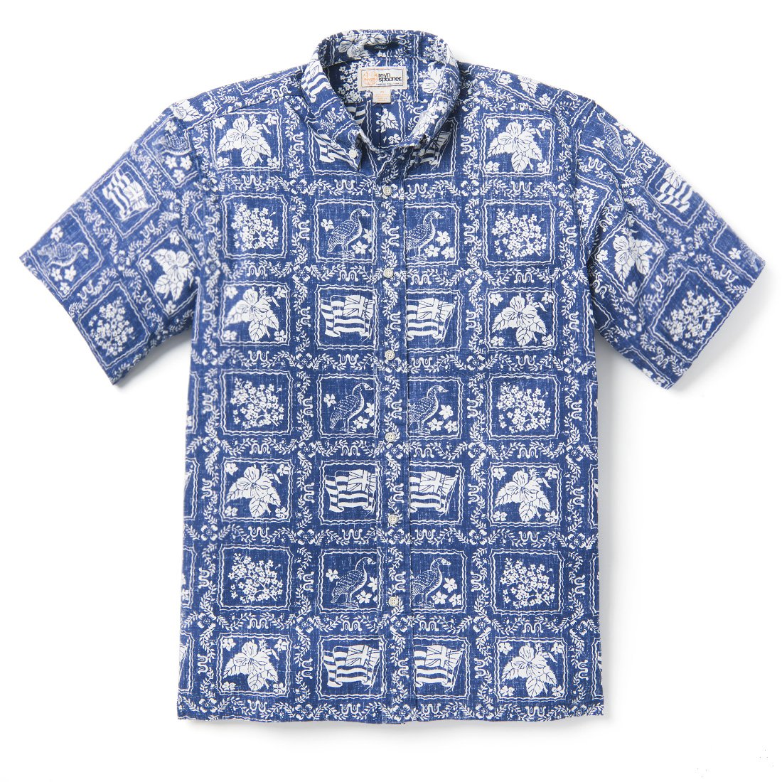 Reyn Spooner LAHAINA SAILOR ARCHIVE CLASSIC BUTTON FRONT in NAVY