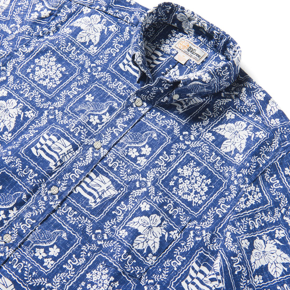 Reyn Spooner LAHAINA SAILOR ARCHIVE CLASSIC BUTTON FRONT in NAVY