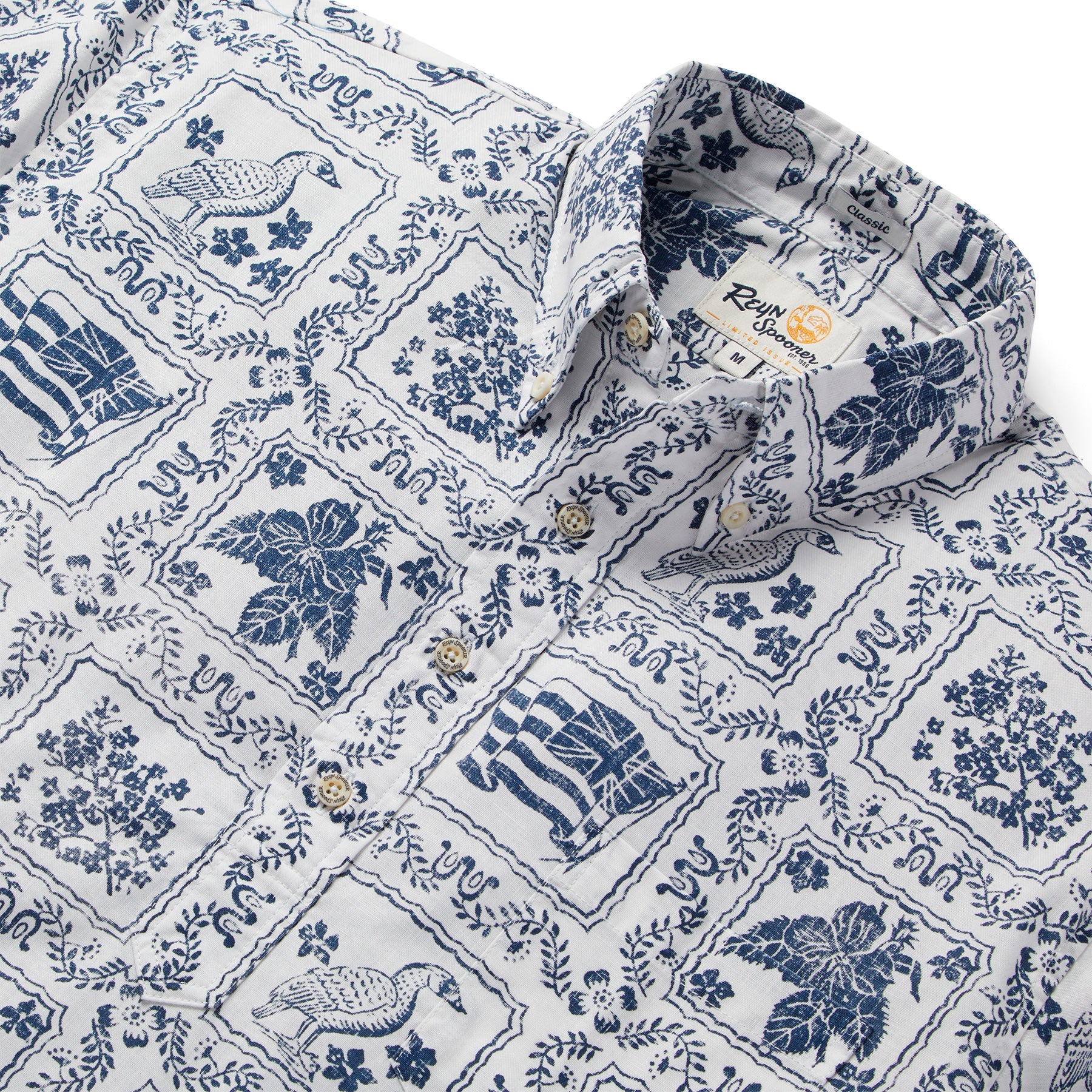 Reyn Spooner LAHAINA SAILOR ARCHIVE CLASSIC PULLOVER in WHITE