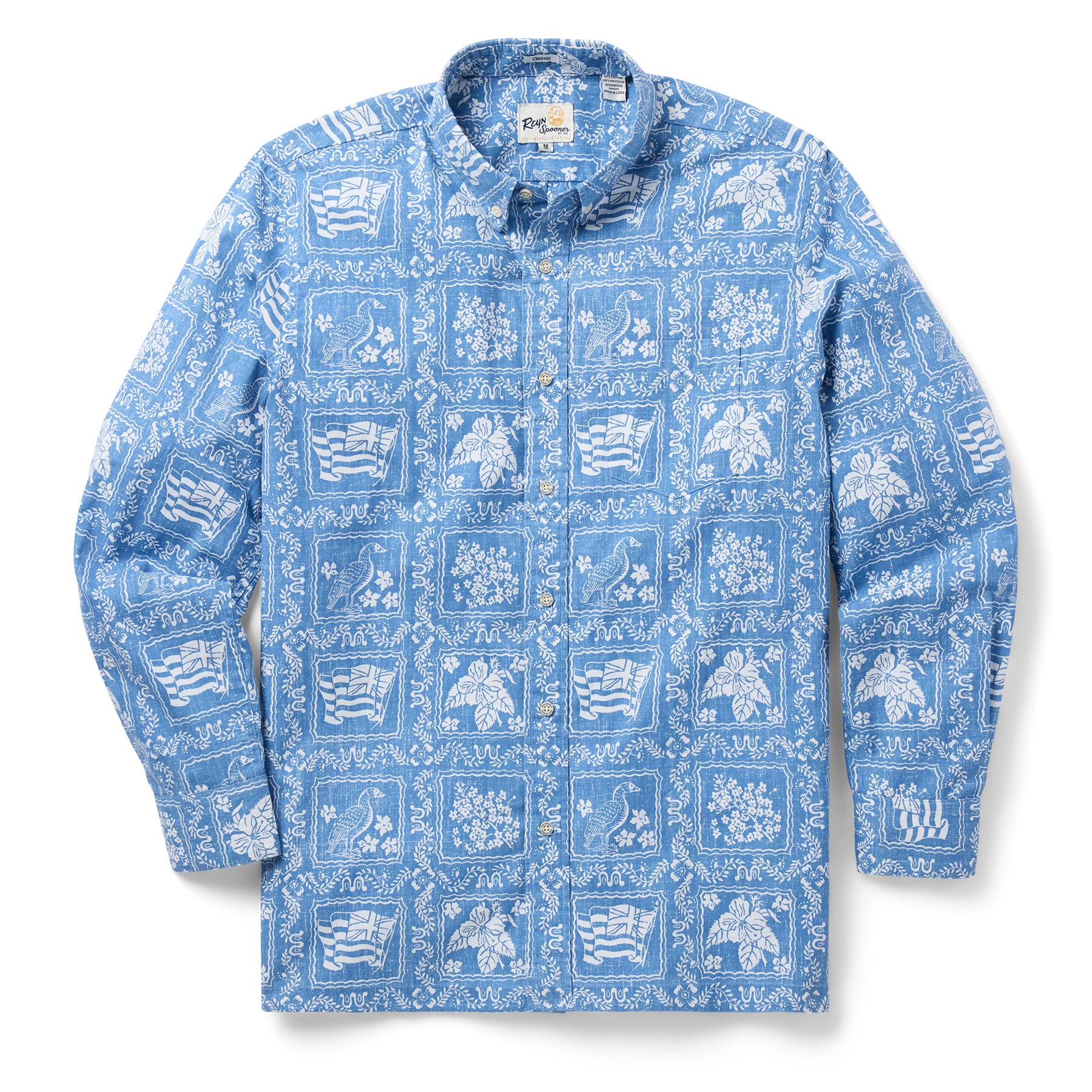 Reyn Spooner LAHAINA SAILOR LONG SLEEVE in DENIM