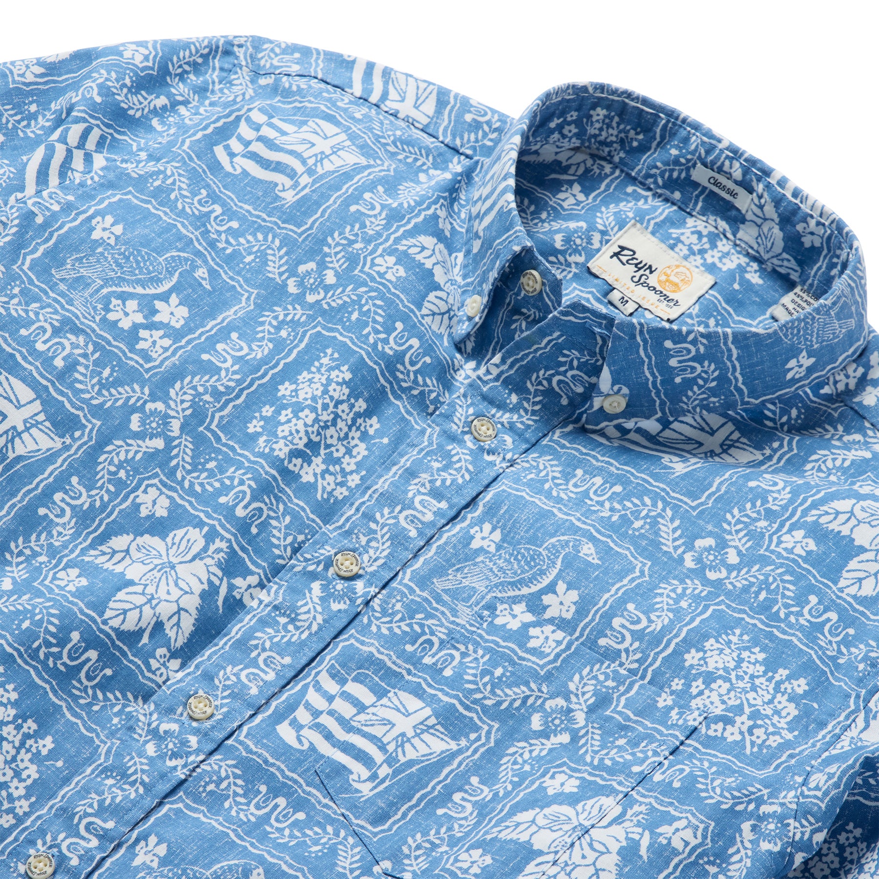 Reyn Spooner LAHAINA SAILOR LONG SLEEVE in DENIM