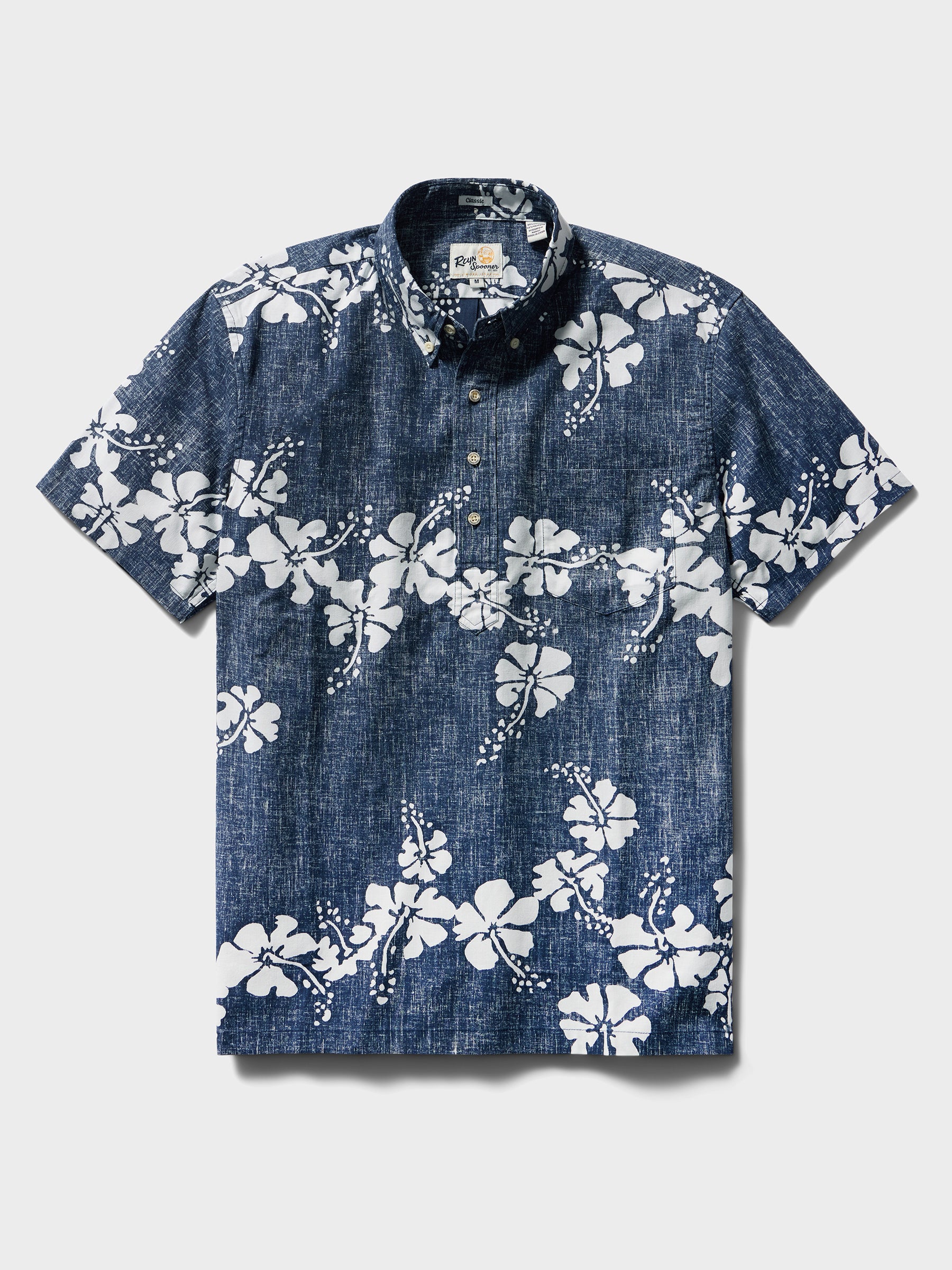 Reyn Spooner 50TH STATE FLOWER PULLOVER in NAVY
