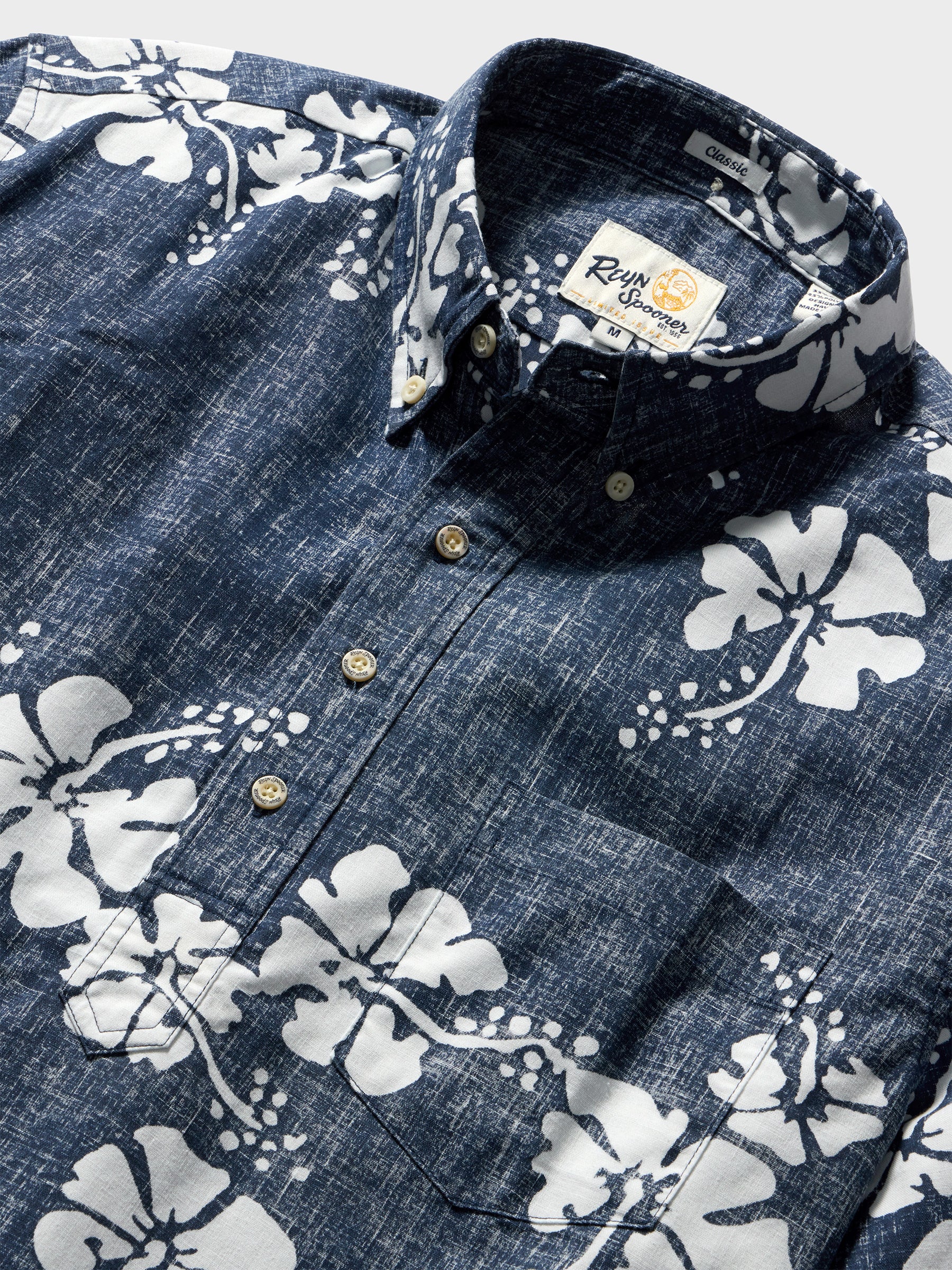 Reyn Spooner 50TH STATE FLOWER PULLOVER in NAVY
