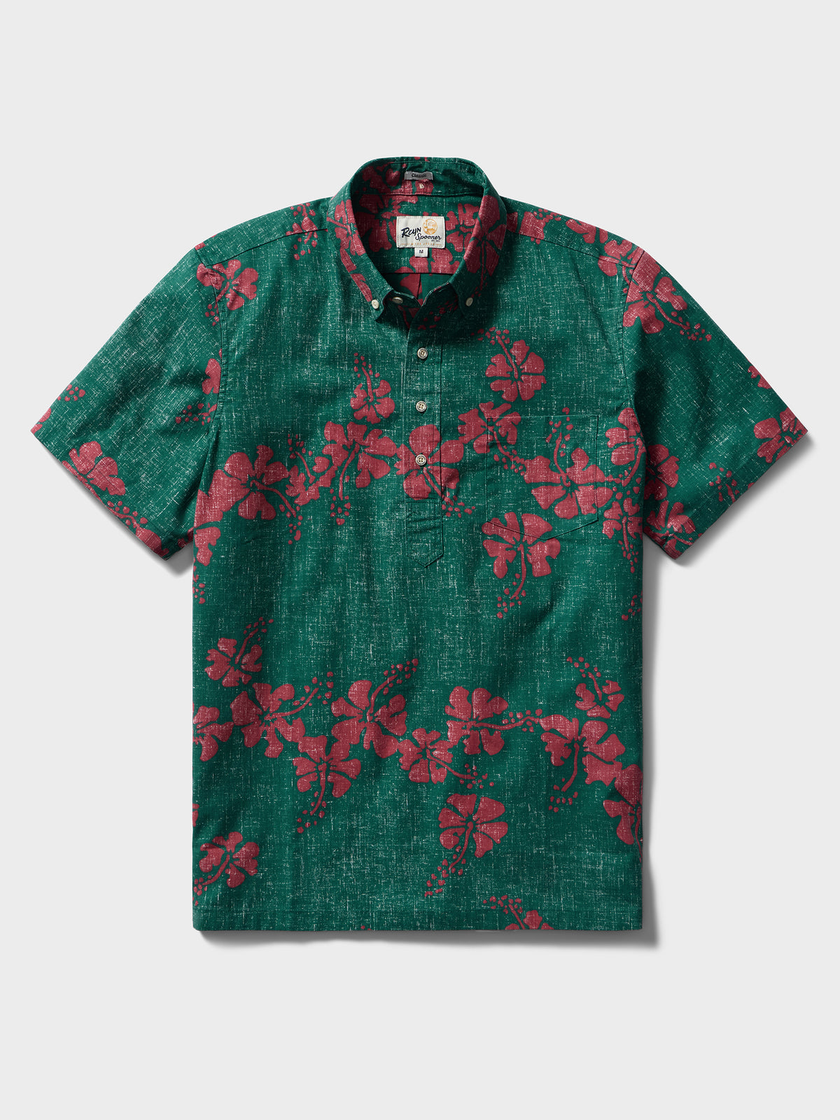 Reyn Spooner 50TH STATE FLOWER PULLOVER in FOREST GREEN
