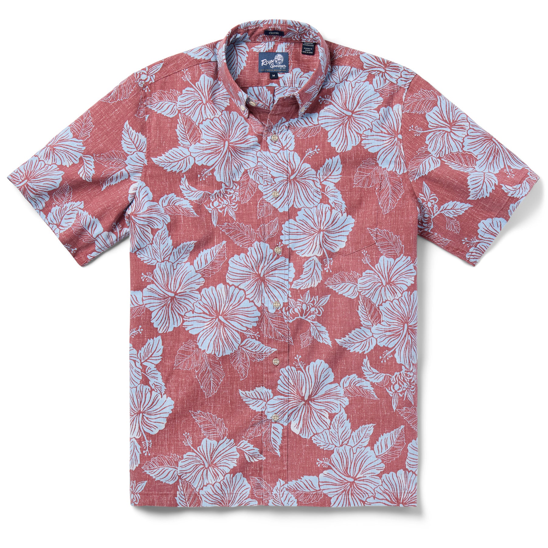 Reyn Spooner ALOHA BISCUS BUTTON FRONT in FADED GINGER