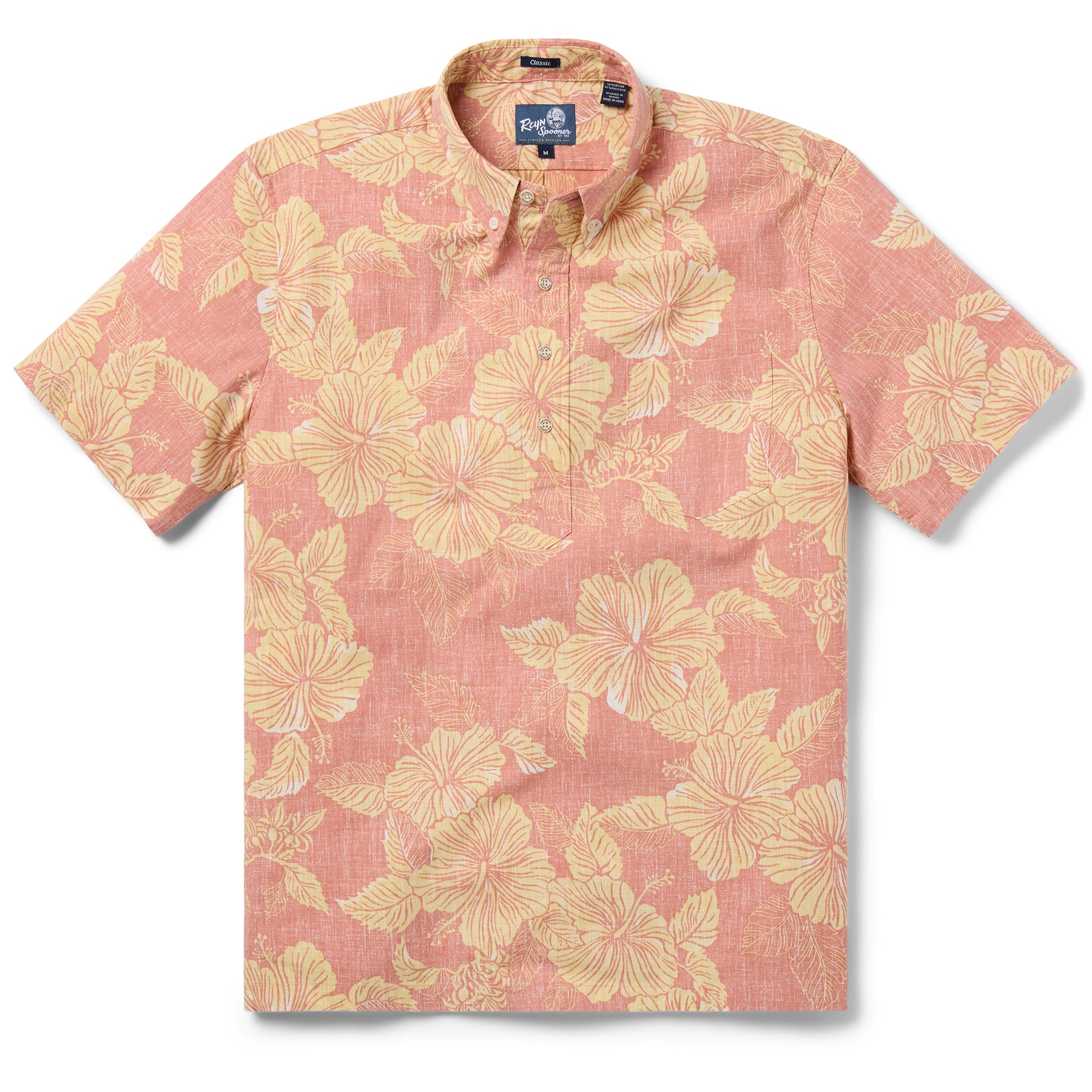 Reyn Spooner ALOHA BISCUS PULLOVER in FADED AMBER