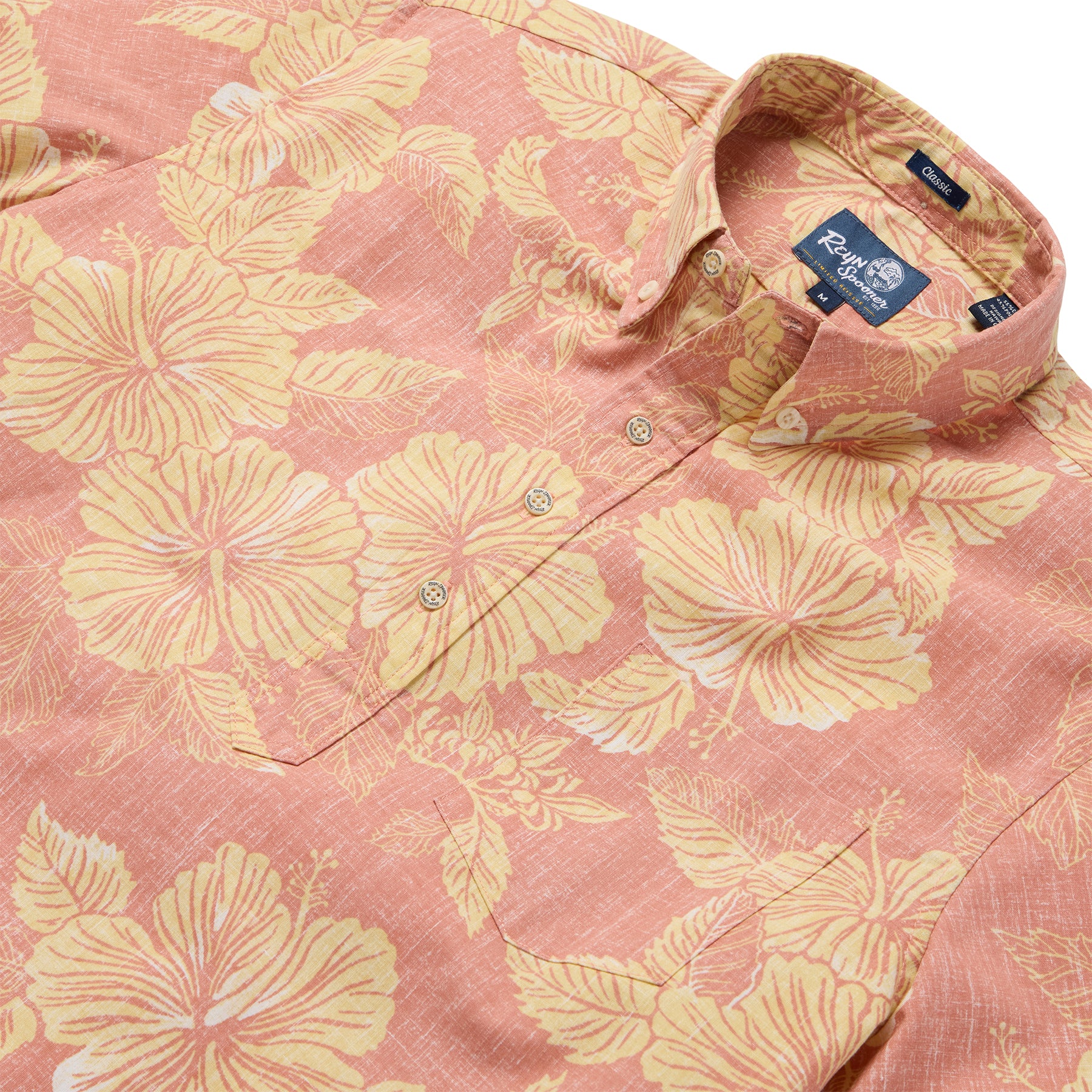 Reyn Spooner ALOHA BISCUS PULLOVER in FADED AMBER