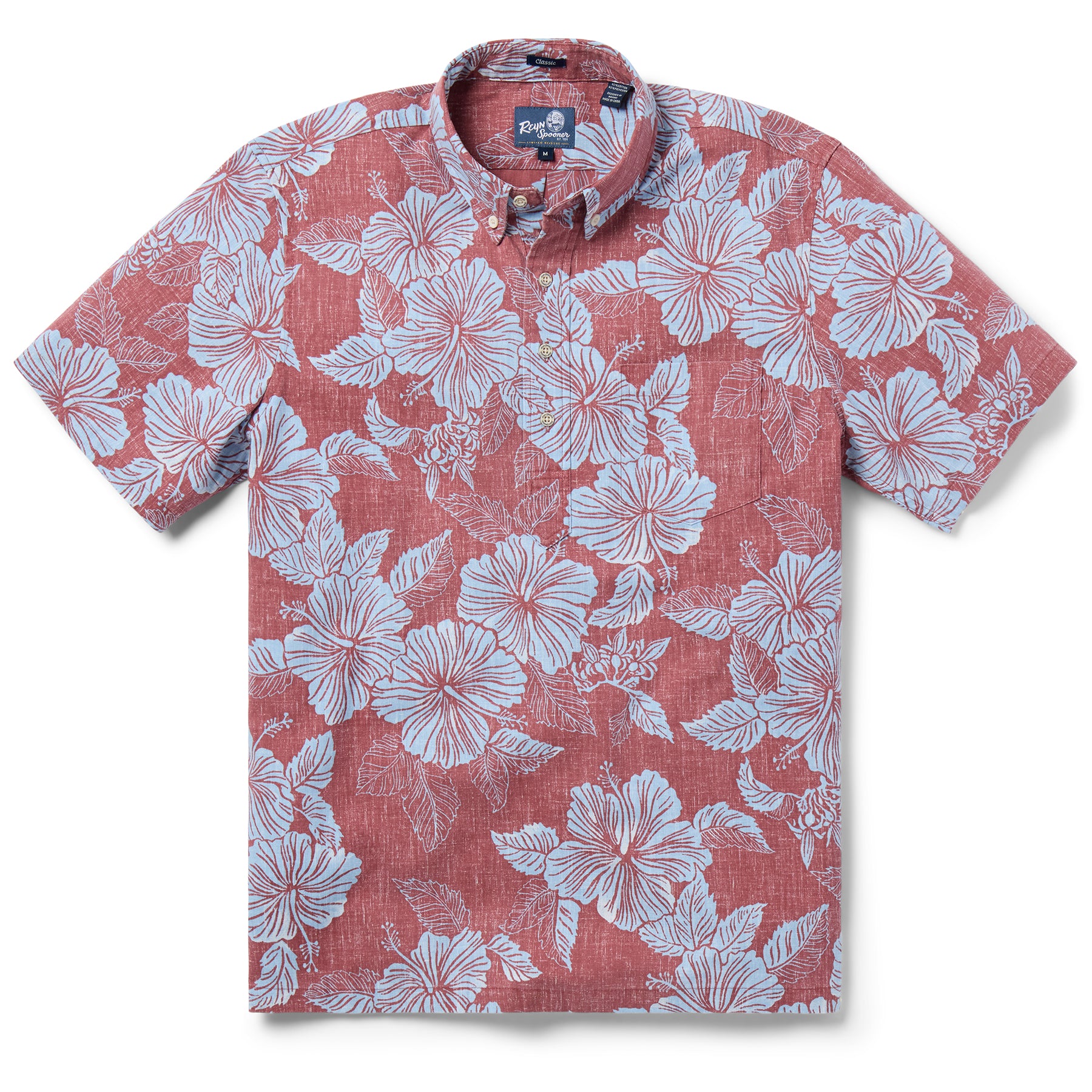 Reyn Spooner ALOHA BISCUS PULLOVER in FADED GINGER