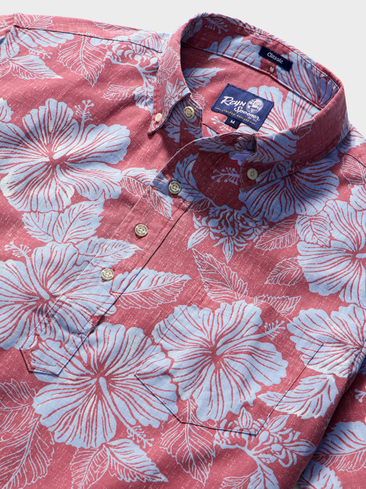 Reyn Spooner ALOHA BISCUS PULLOVER in FADED GINGER