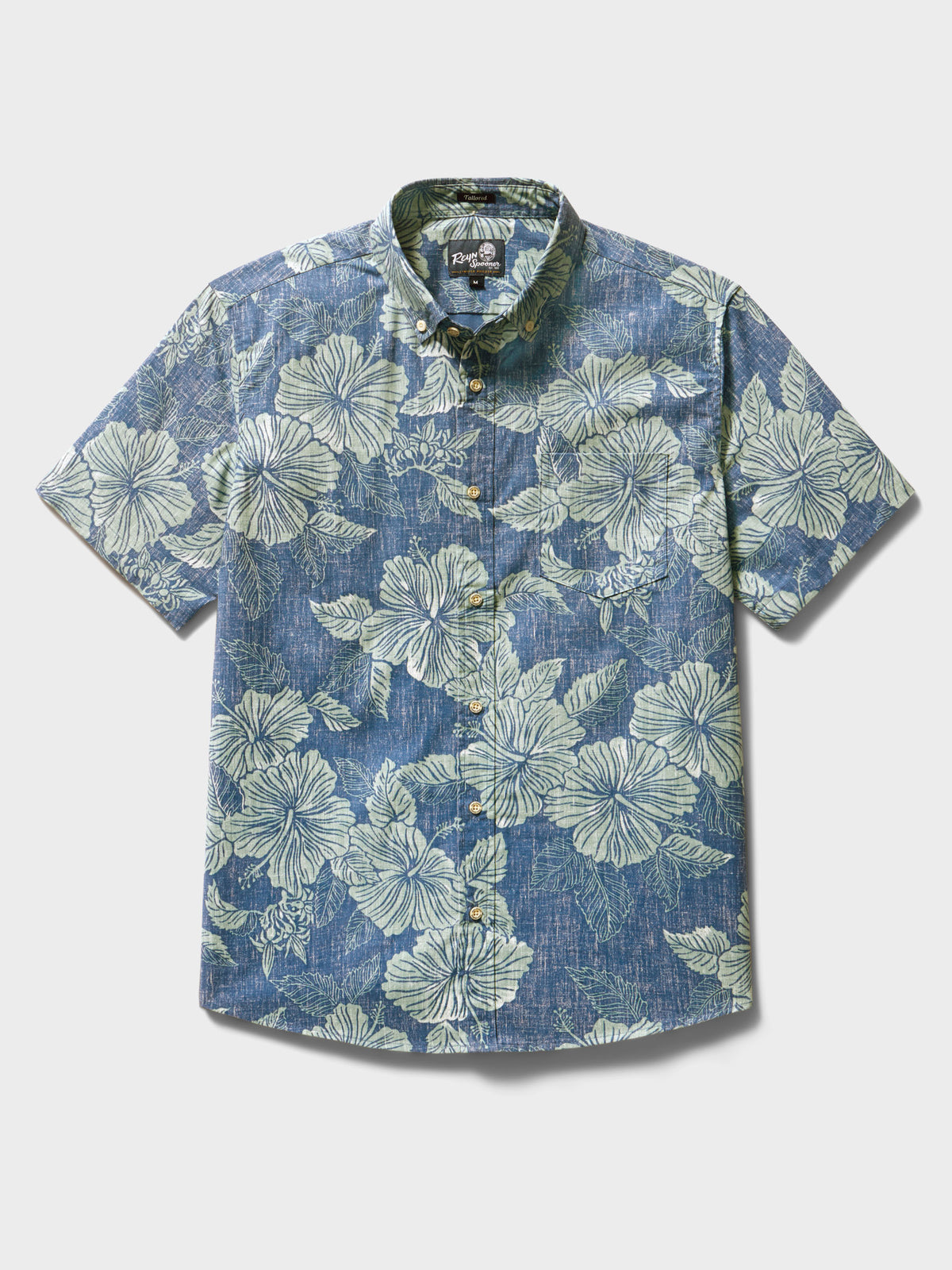 Reyn Spooner ALOHA BISCUS TAILORED in BLUE HORIZON