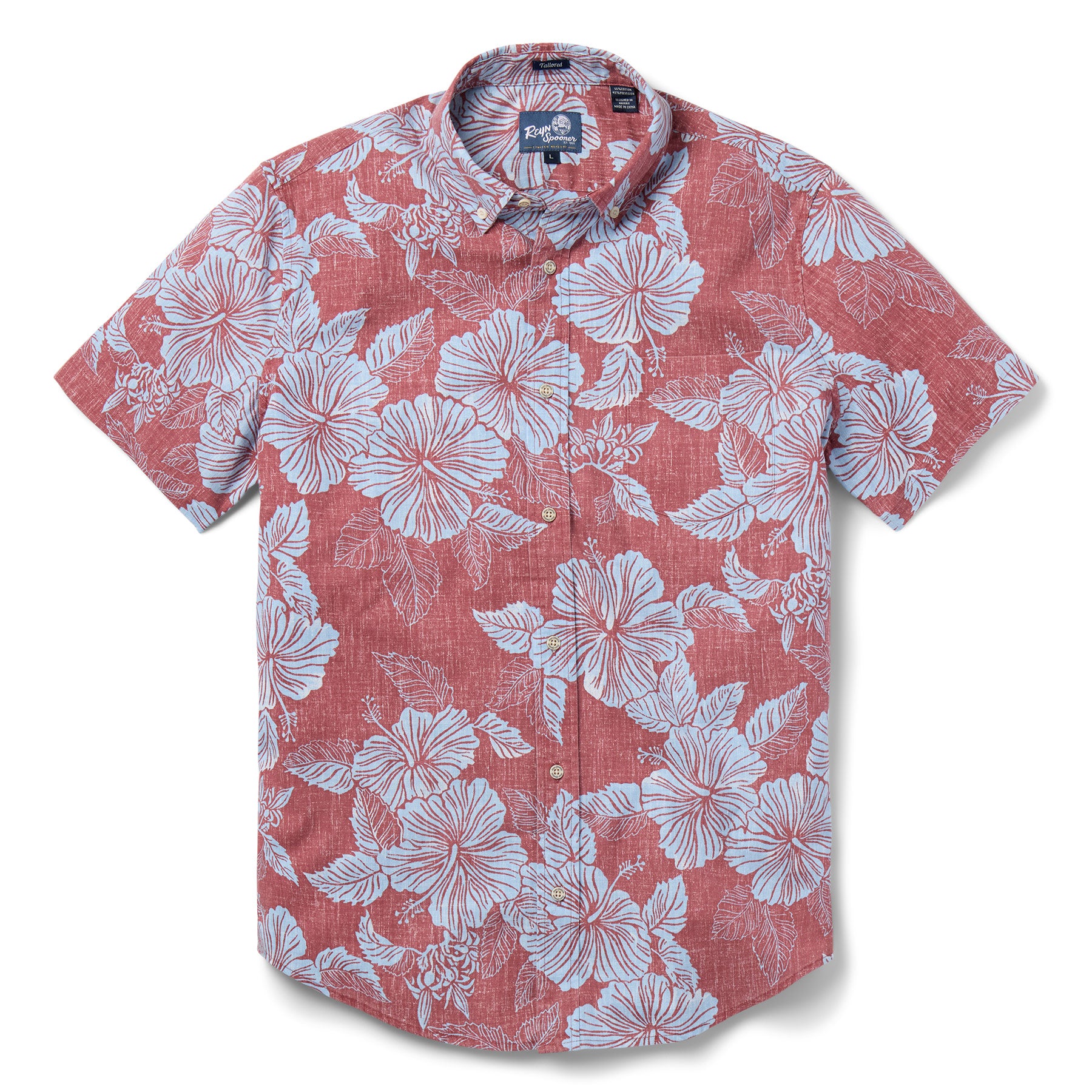 Reyn Spooner ALOHA BISCUS TAILORED in FADED GINGER