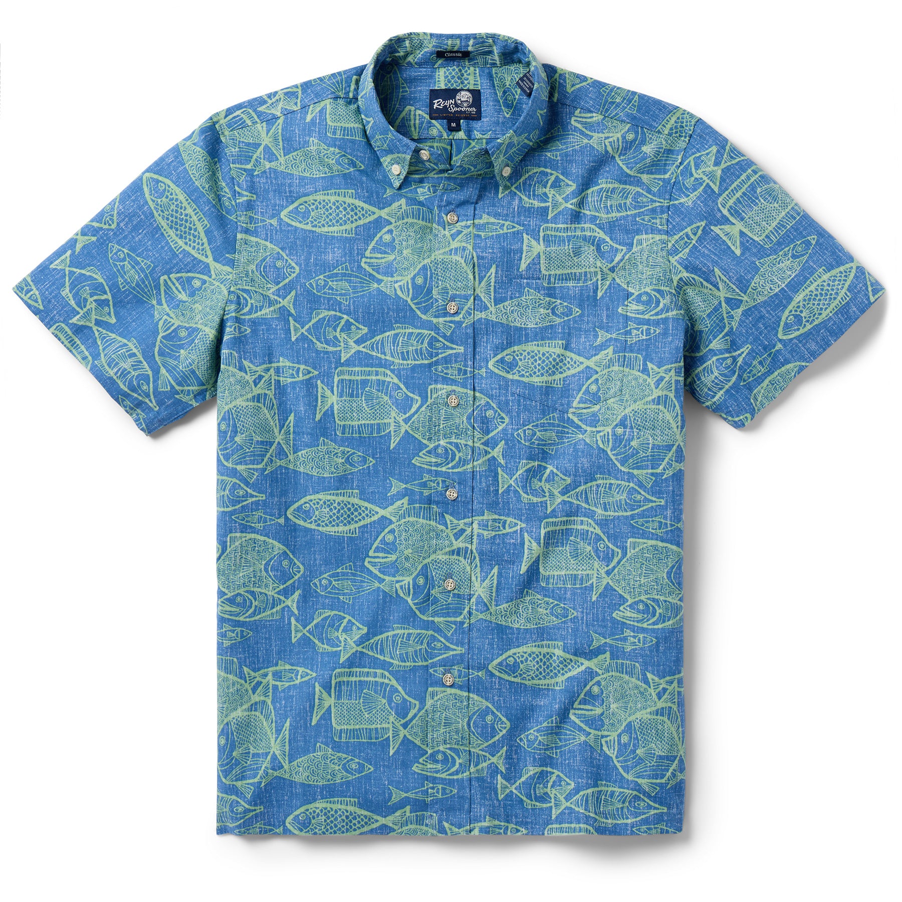 Reyn Spooner KAUHULU BUTTON FRONT in BLUE HORIZON